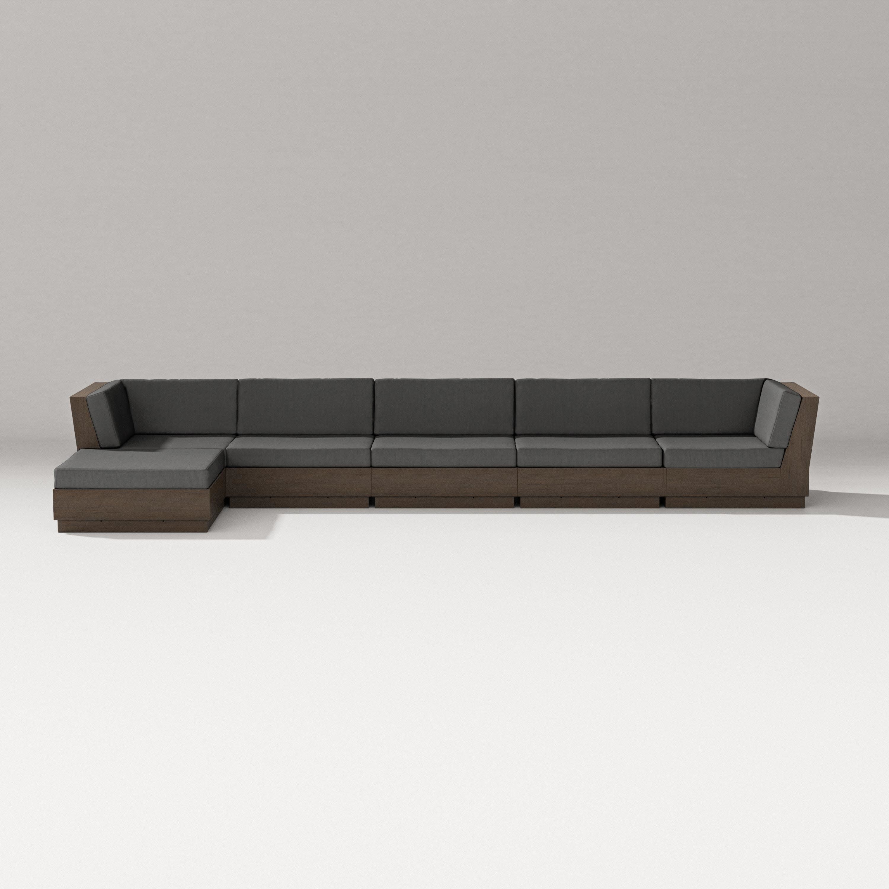 Elevate 6-Piece Chaise Sectional in Kona / Spectrum Carbon