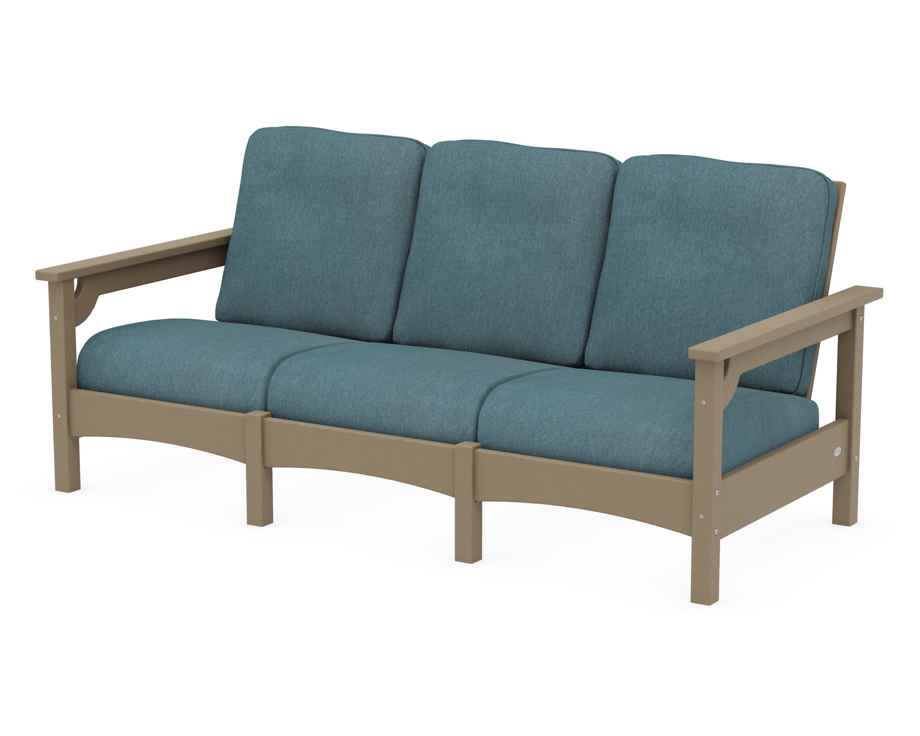 Club Sofa in Vintage Sahara / Ocean Teal