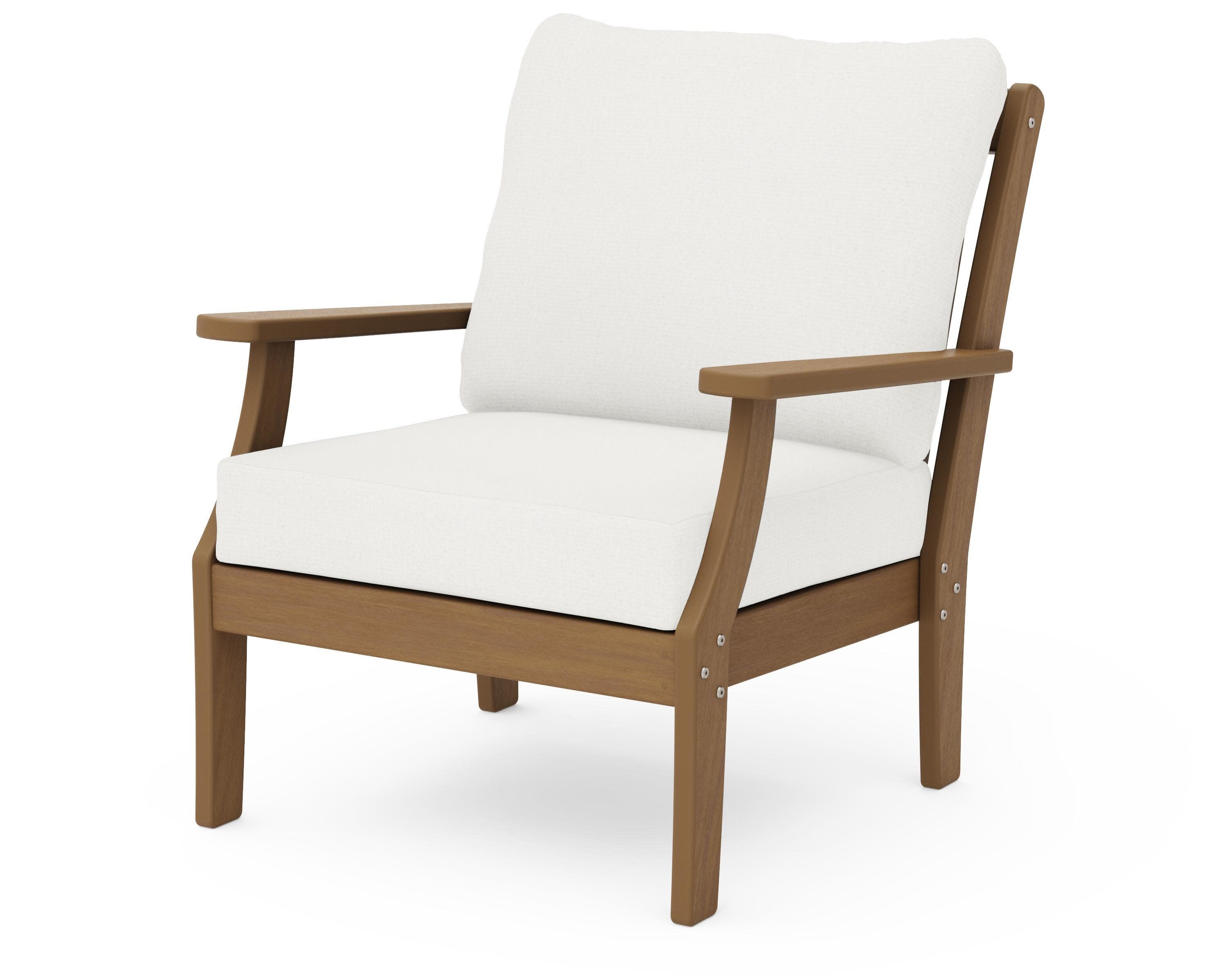 Braxton Deep Seating Chair in Natural / Natural Linen