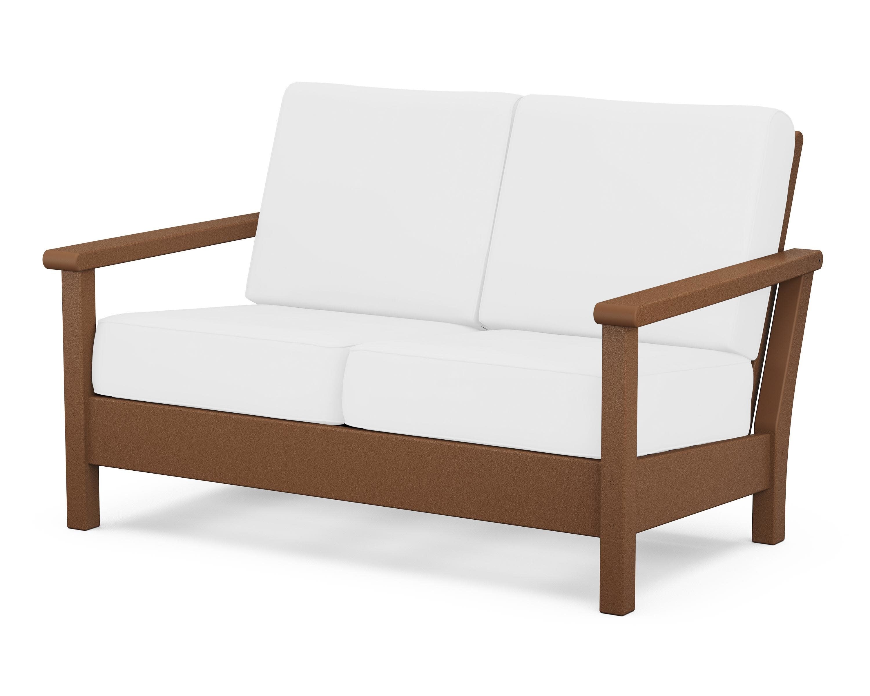 Harbour Deep Seating Loveseat in Teak / Natural