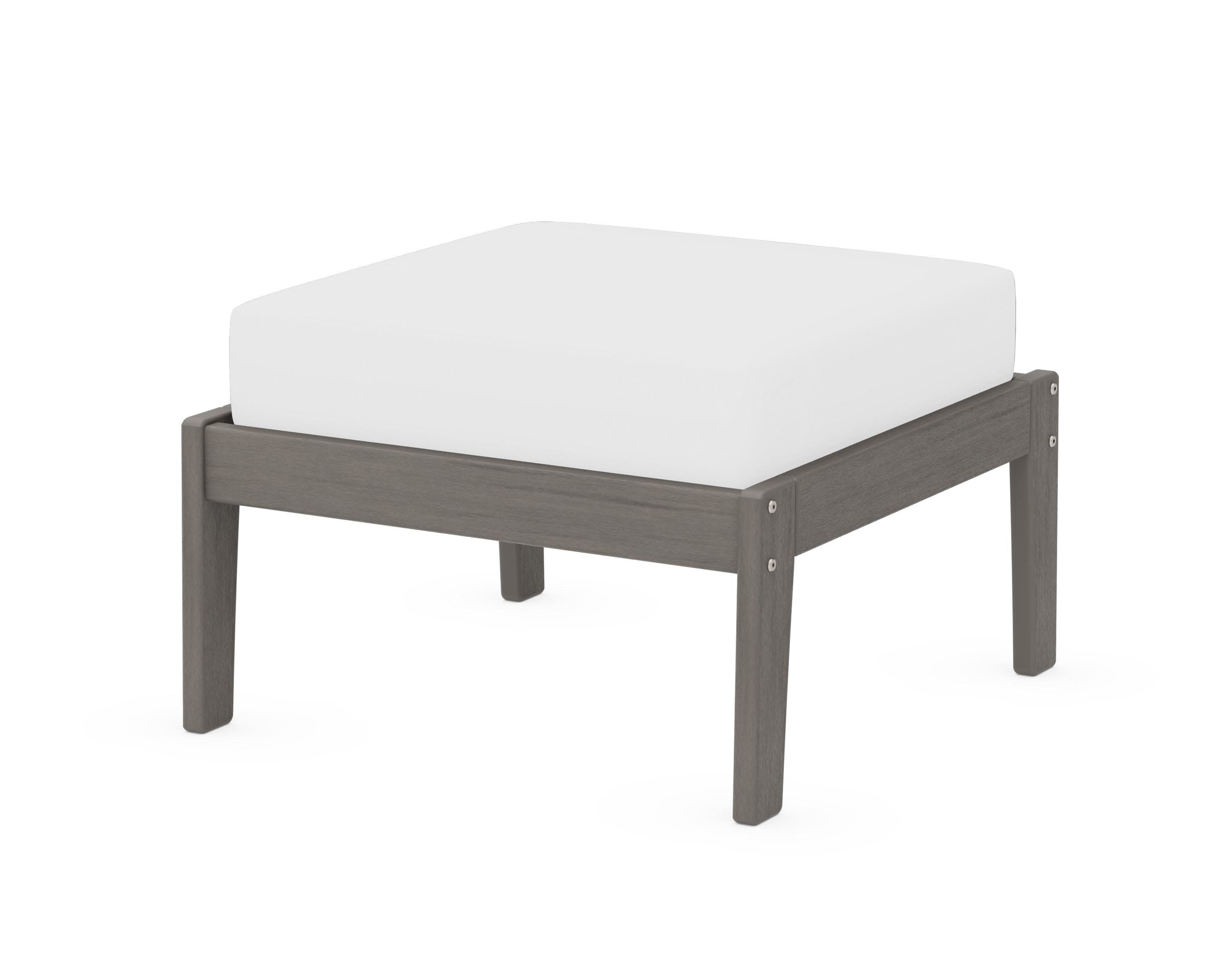 Deep Seating Ottoman in Driftwood / Natural