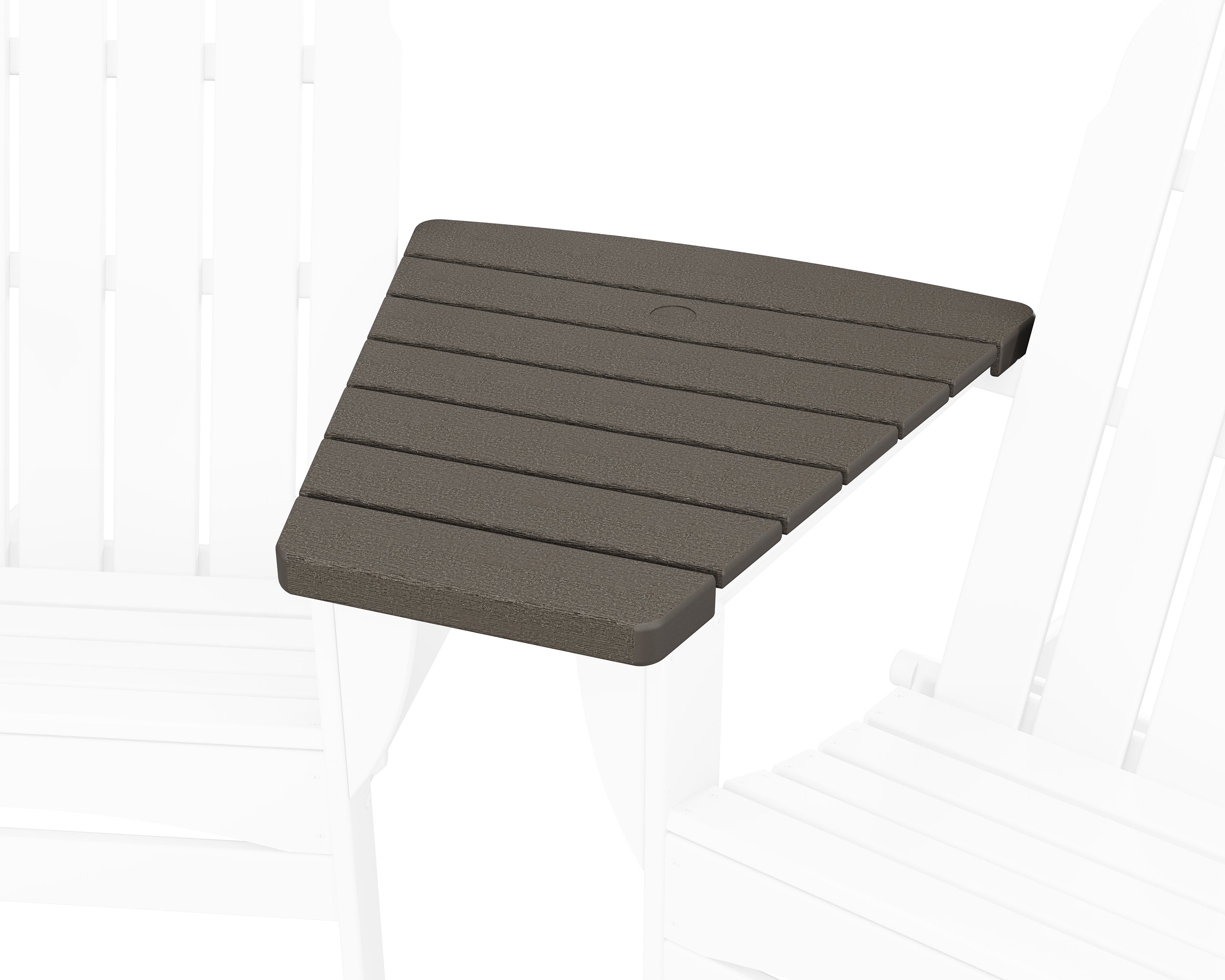 Classic Series Angled Adirondack Connecting Table in Vintage Coffee