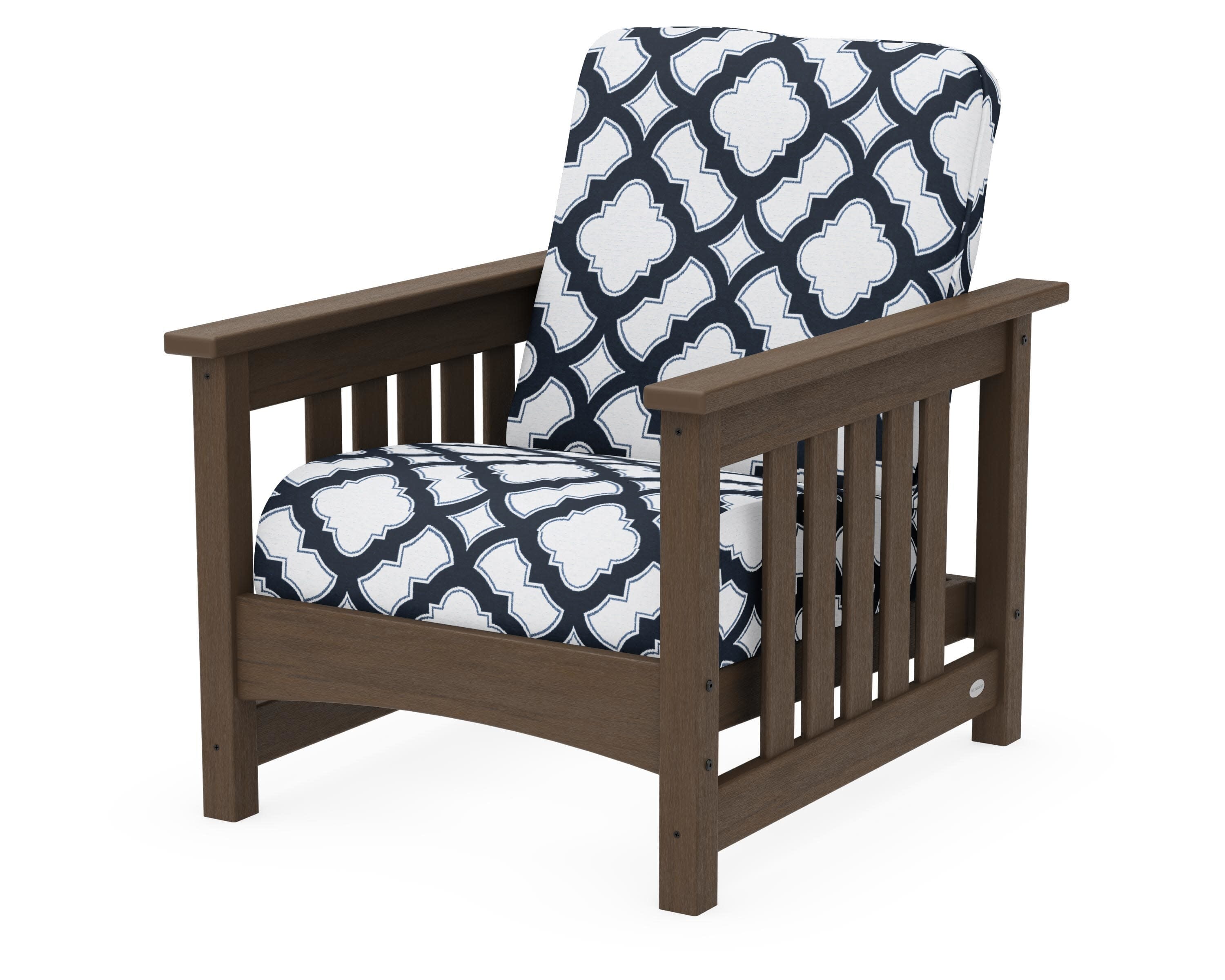 Club Mission Chair in Kona / Trellis Marine Indigo
