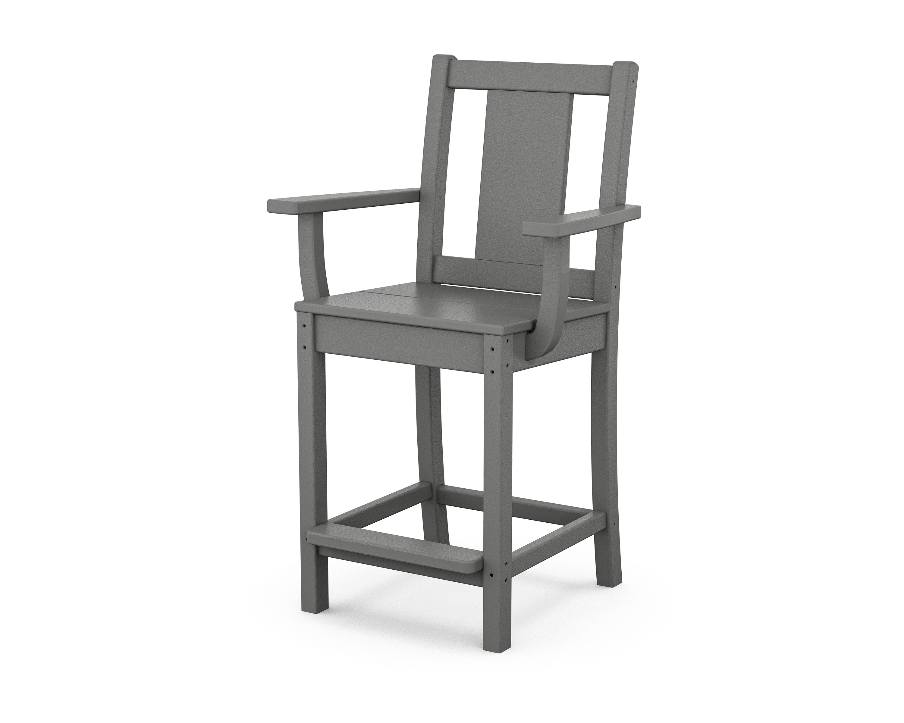 Prairie Counter Arm Chair in Slate Grey