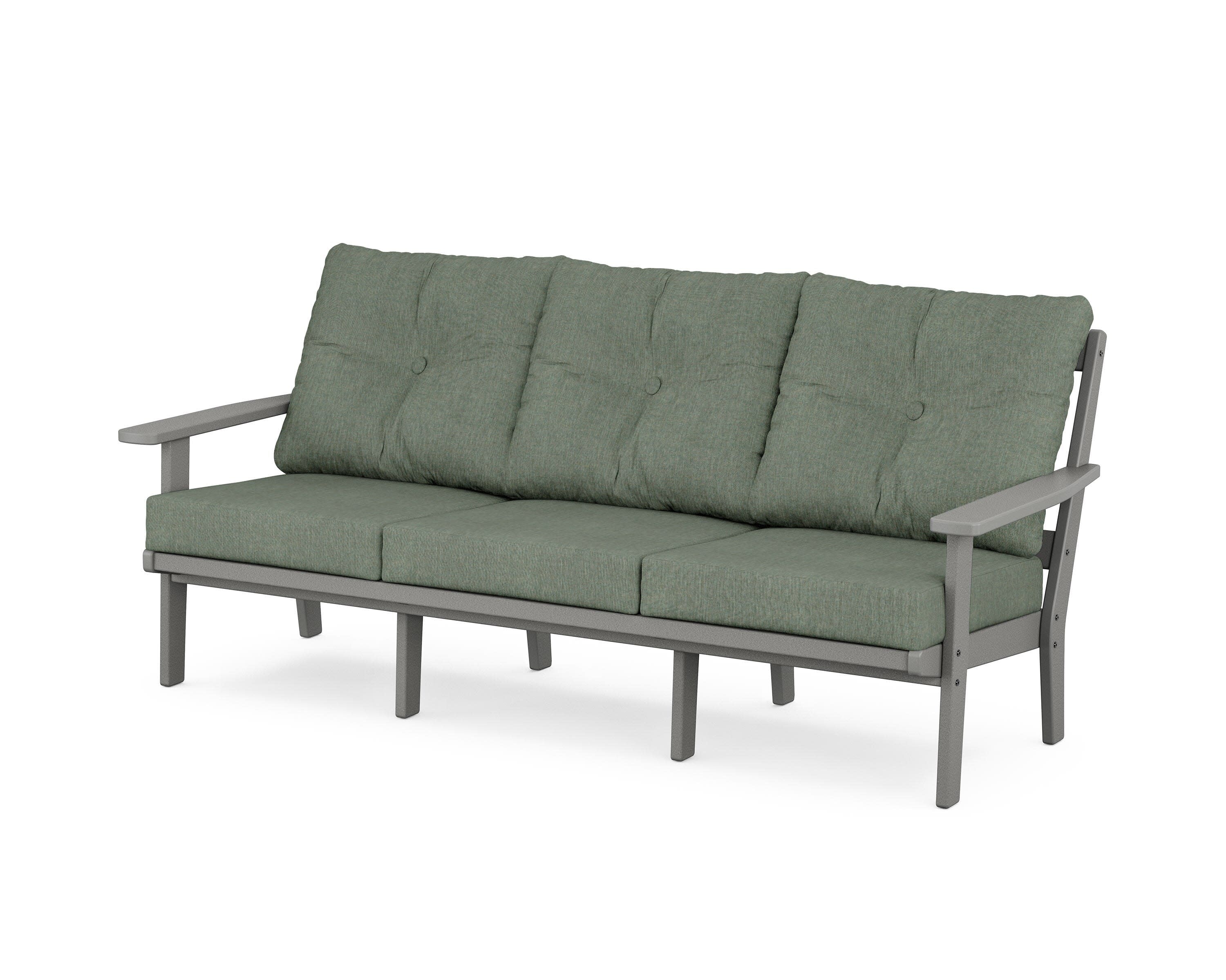 PrairieDeep Seating Sofa in Slate Grey / Cast Sage