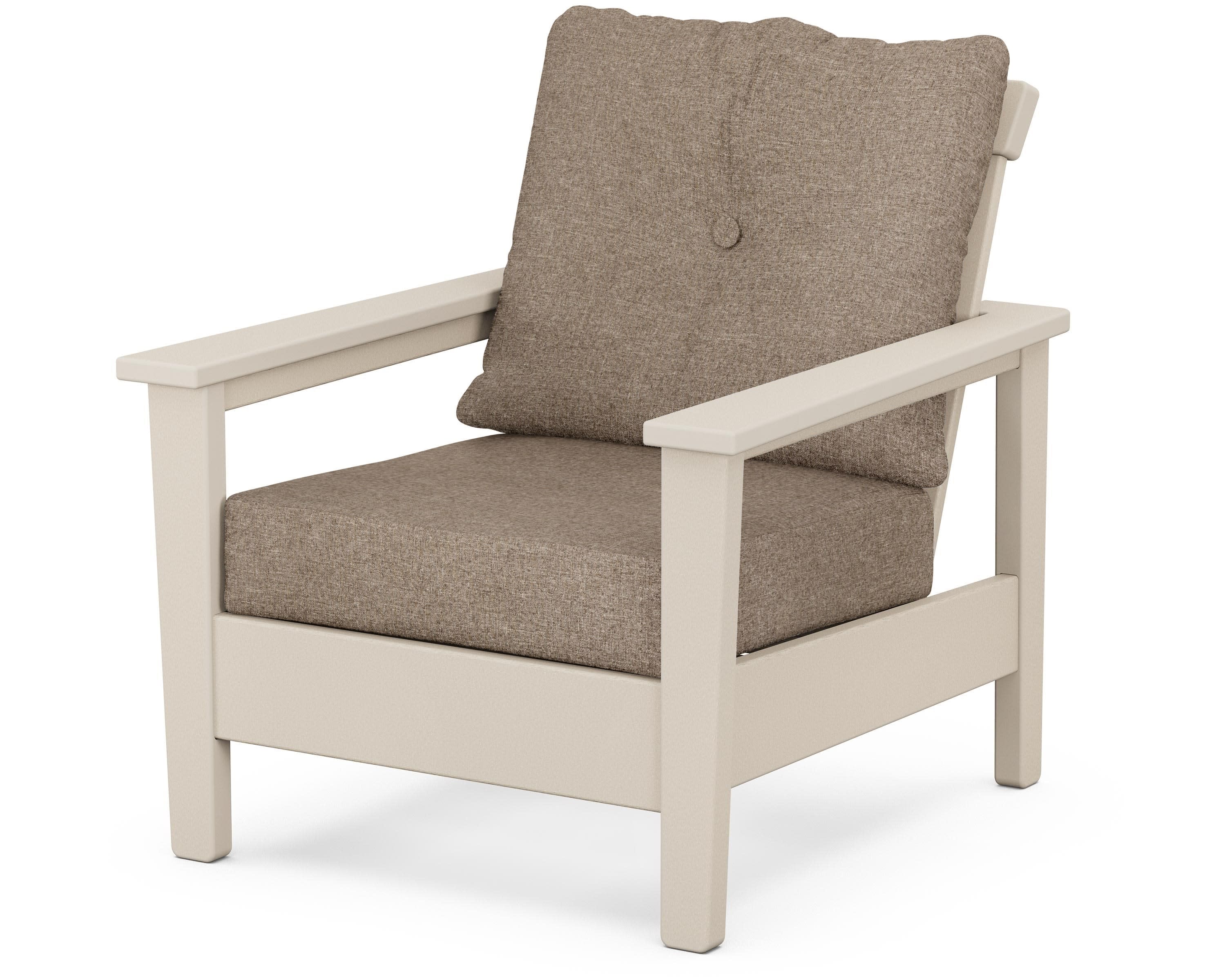 Prescott Deep Seating Chair in Sand / Spiced Burlap