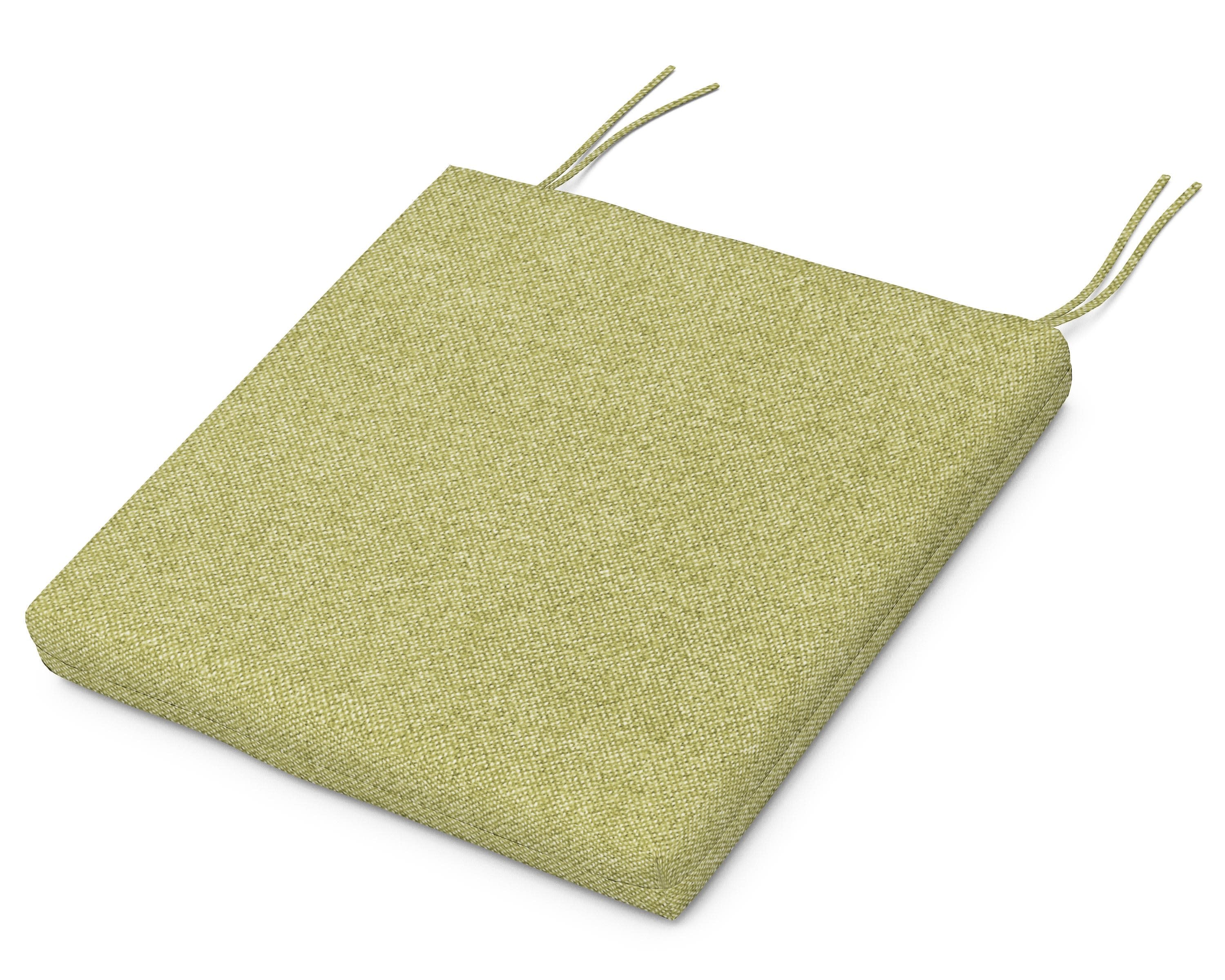 Seat Cushion - 17.5"D x 20"W x 2.5"H in Chartreuse Boucle