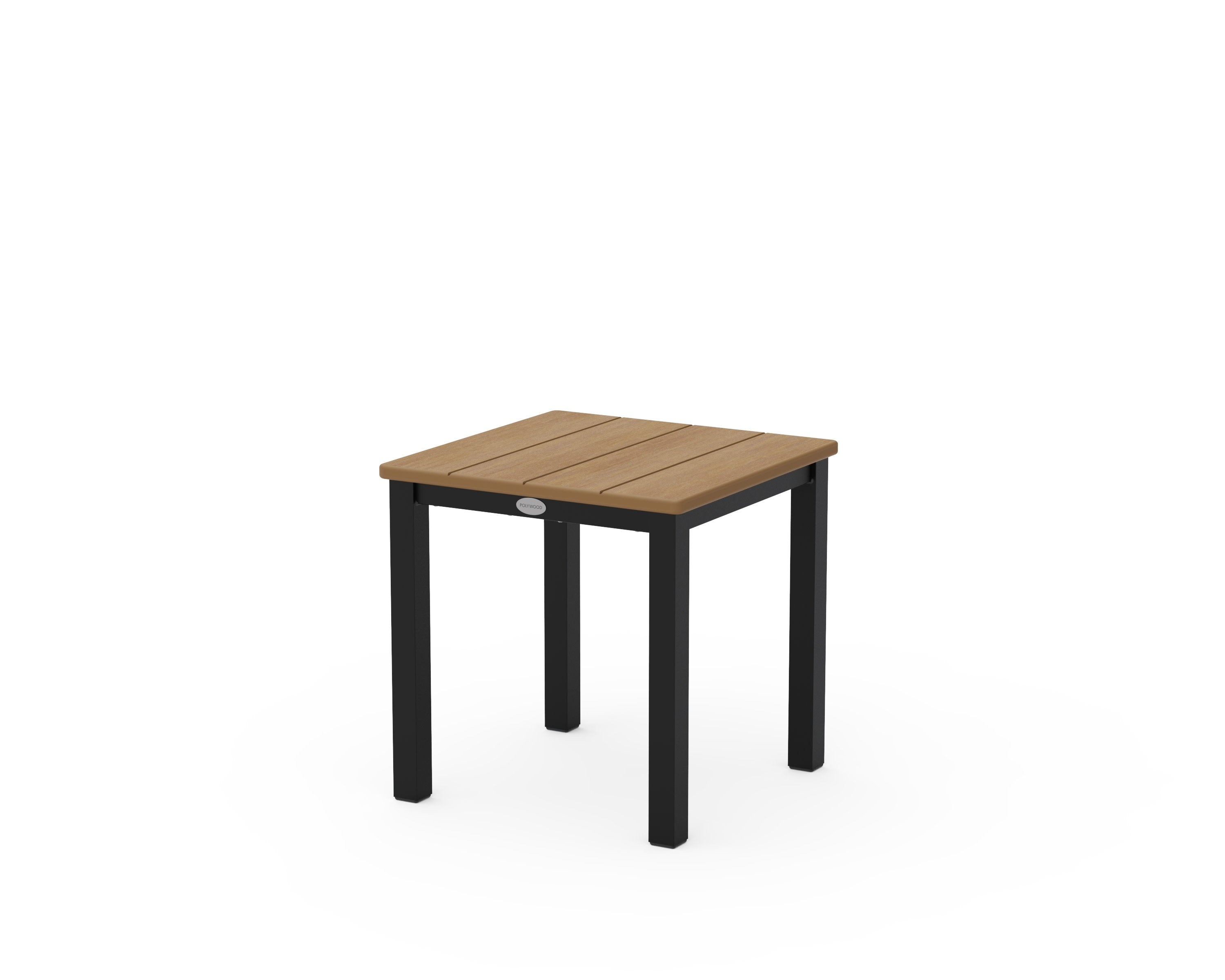 Main Street 18" Side Table in Black / Natural