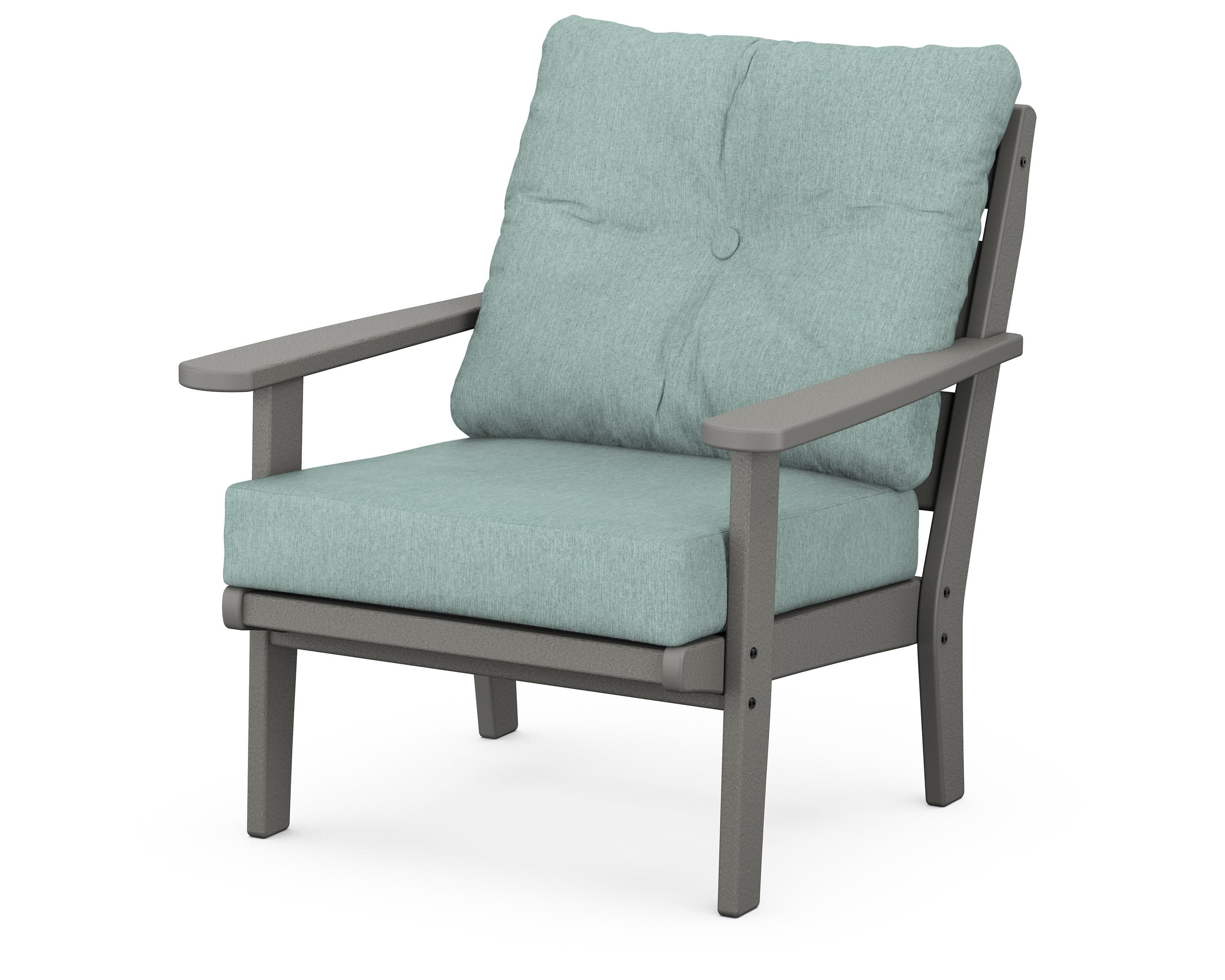 Lakeside Deep Seating Chair in Slate Grey / Glacier Spa