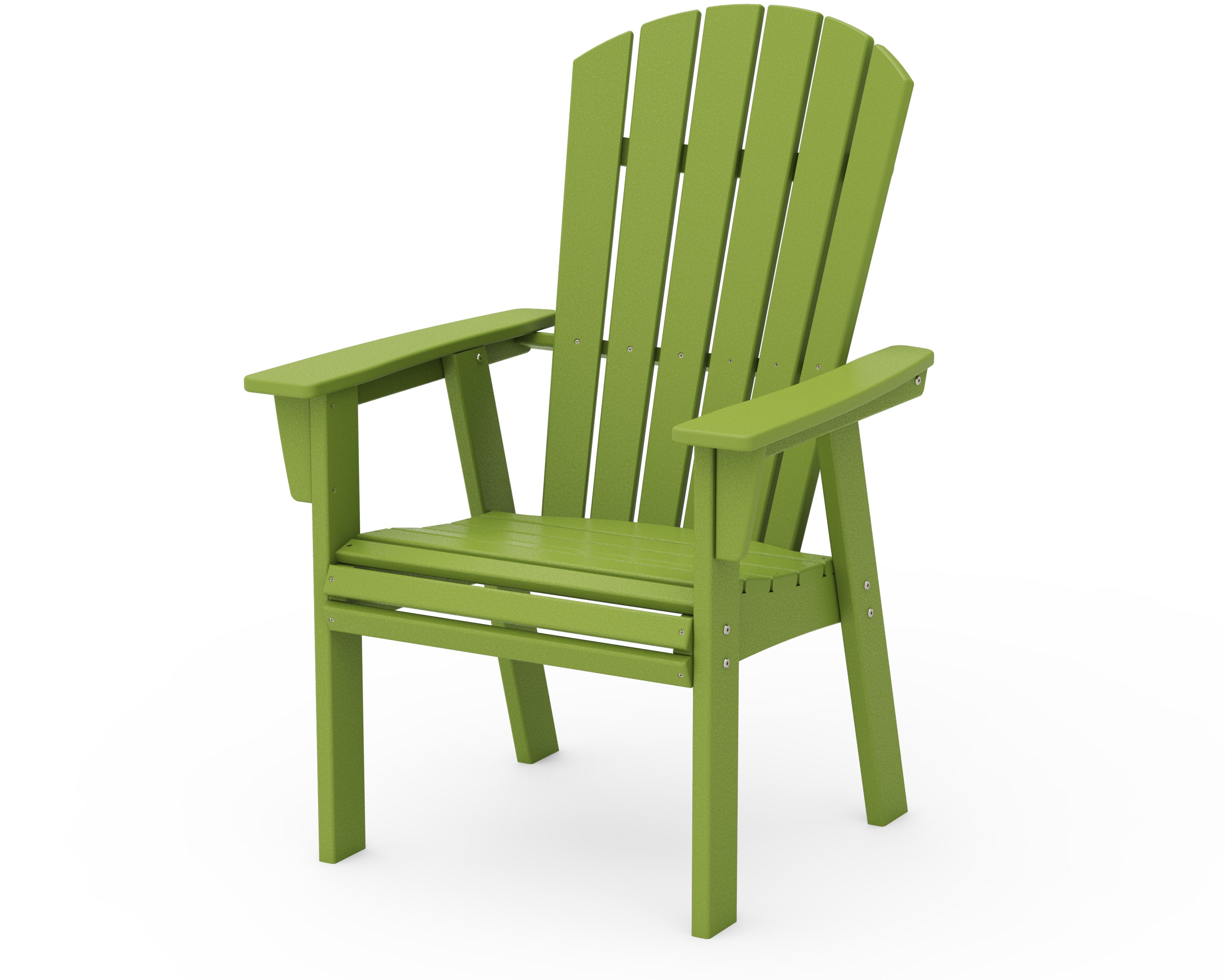 Nautical Curveback Adirondack Dining Chair in Lime