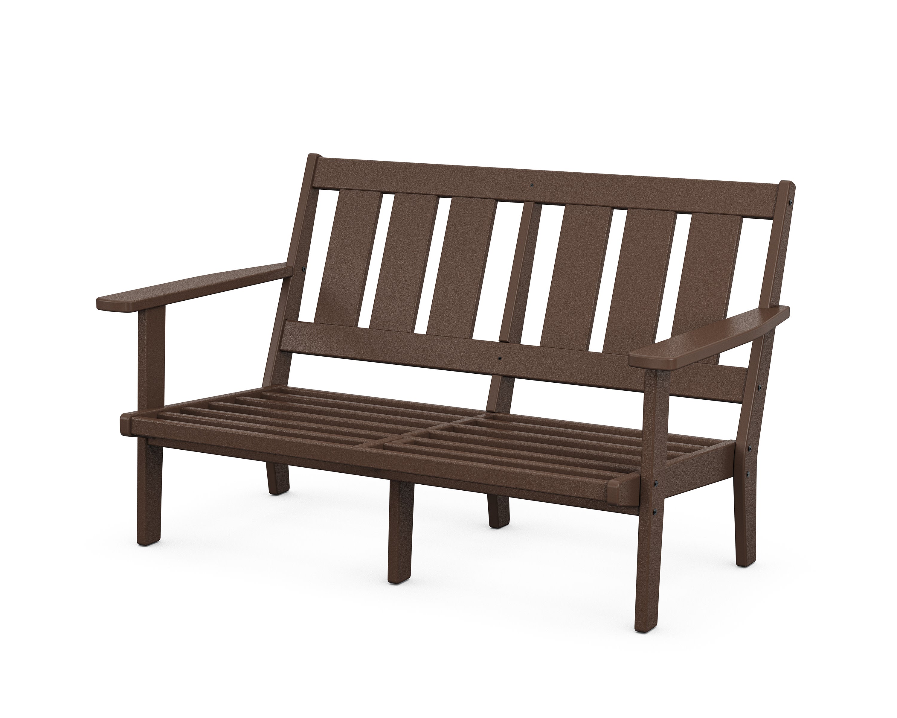 Oxford Deep Seating Loveseat Frame in Mahogany