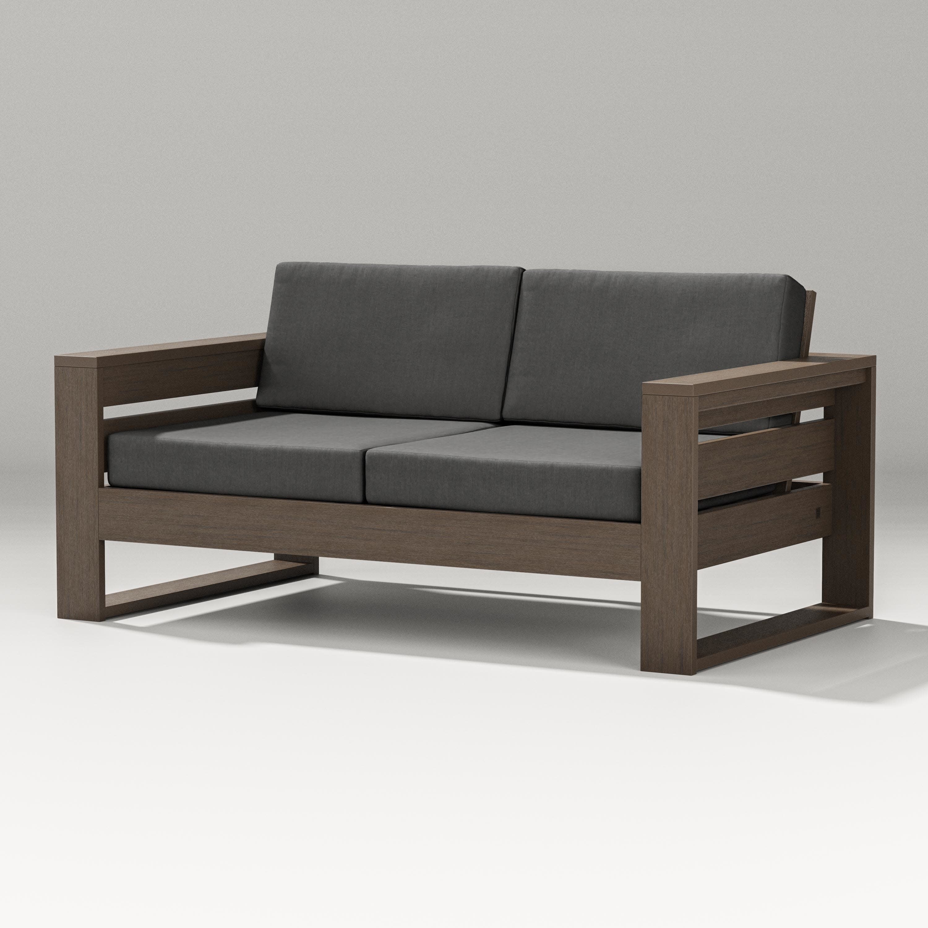 Latitude Loveseat in Kona / Spectrum Carbon