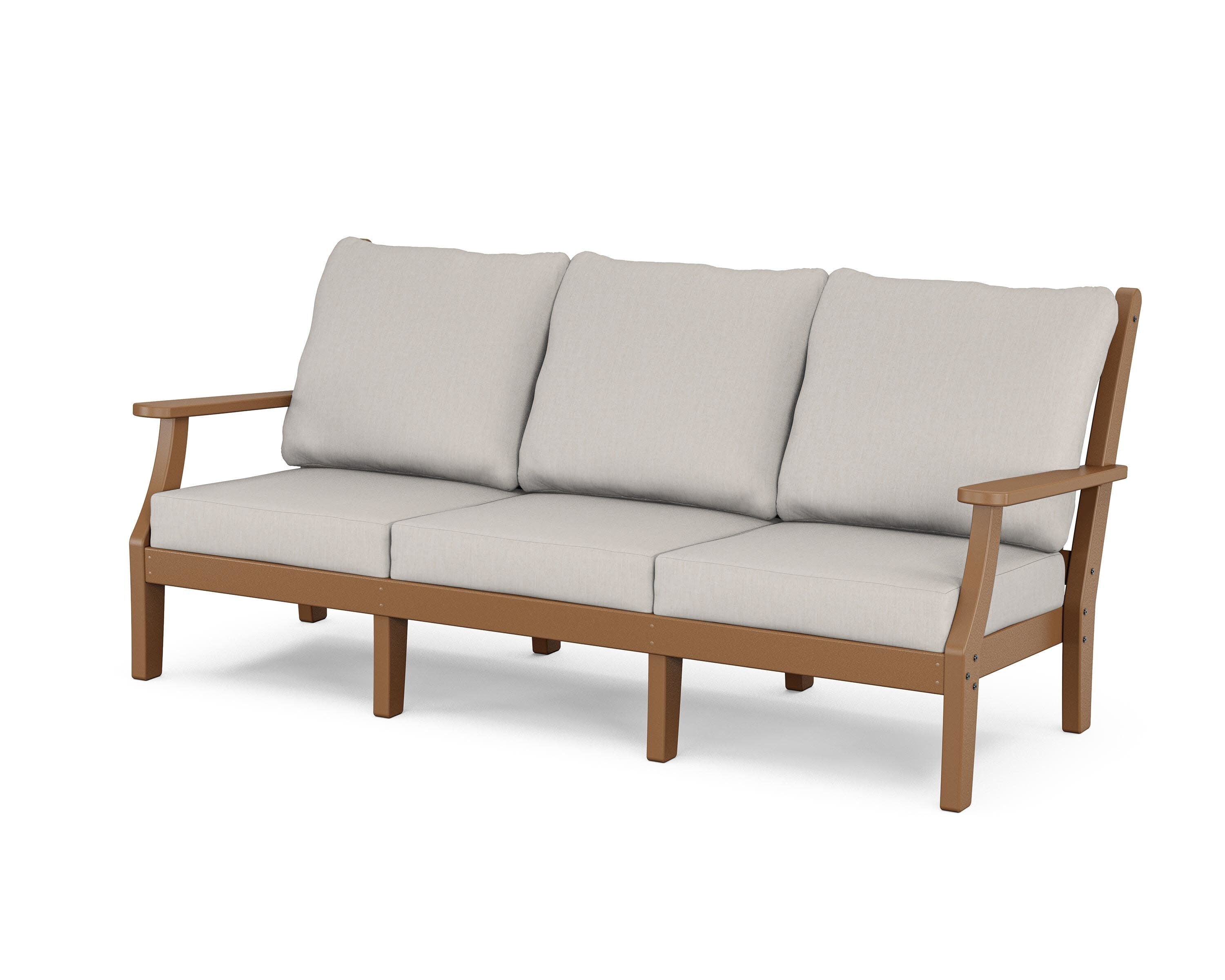 Wovendale Deep Seating Sofa in Teak / Cast Ash