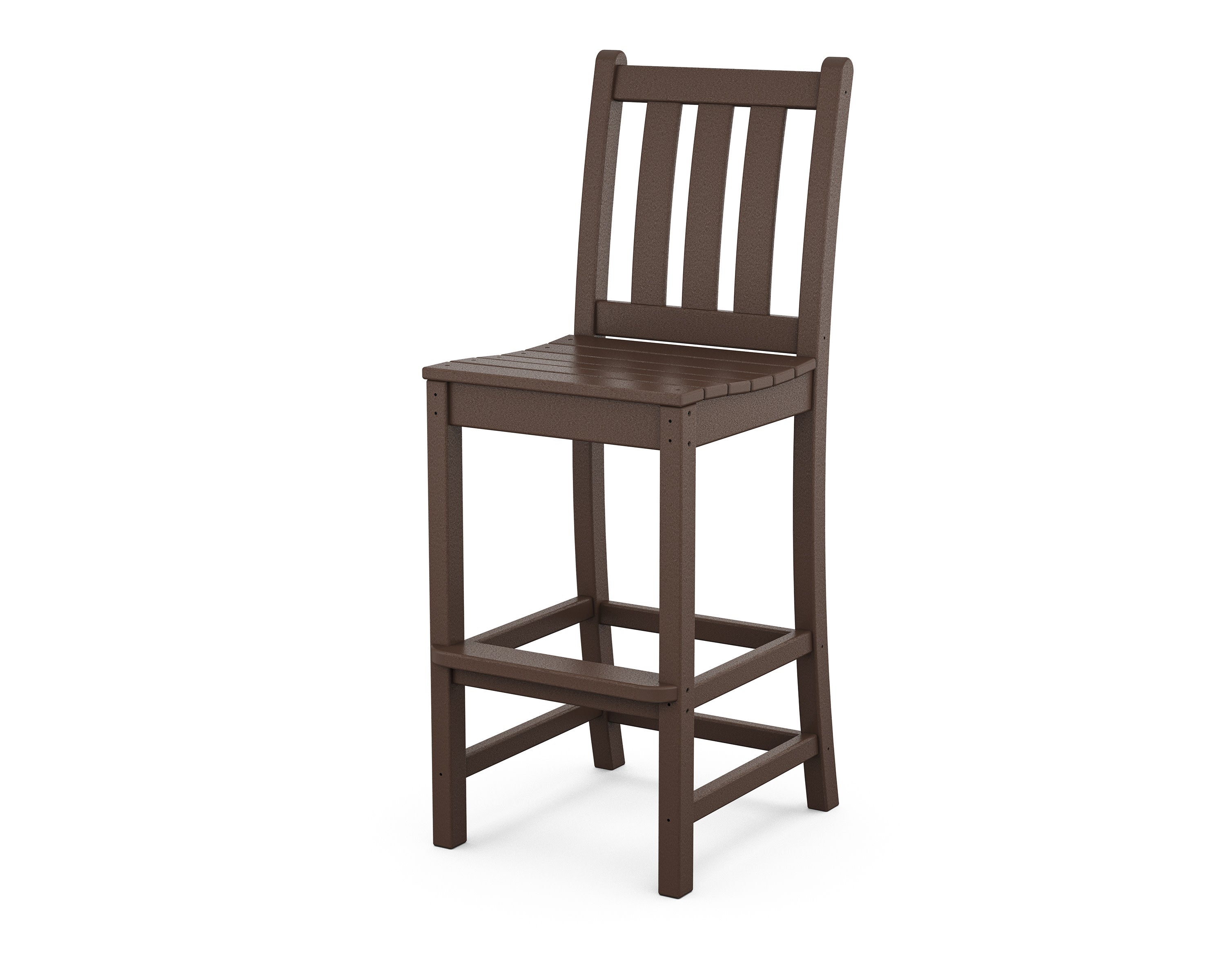 Traditional Garden Bar Side Chair in Mahogany