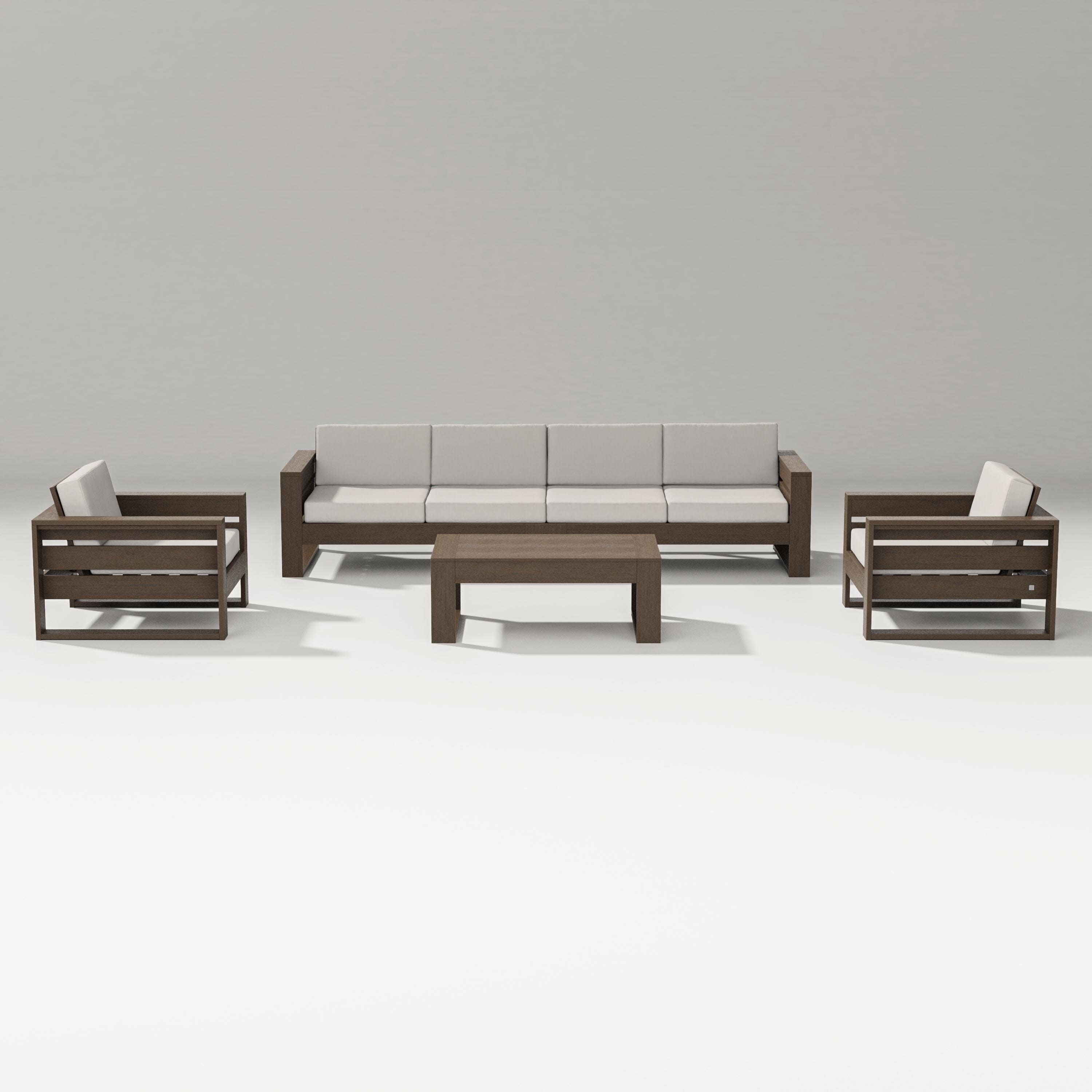 Latitude 5-Piece Lounge Sofa Set in Kona / Cast Ash