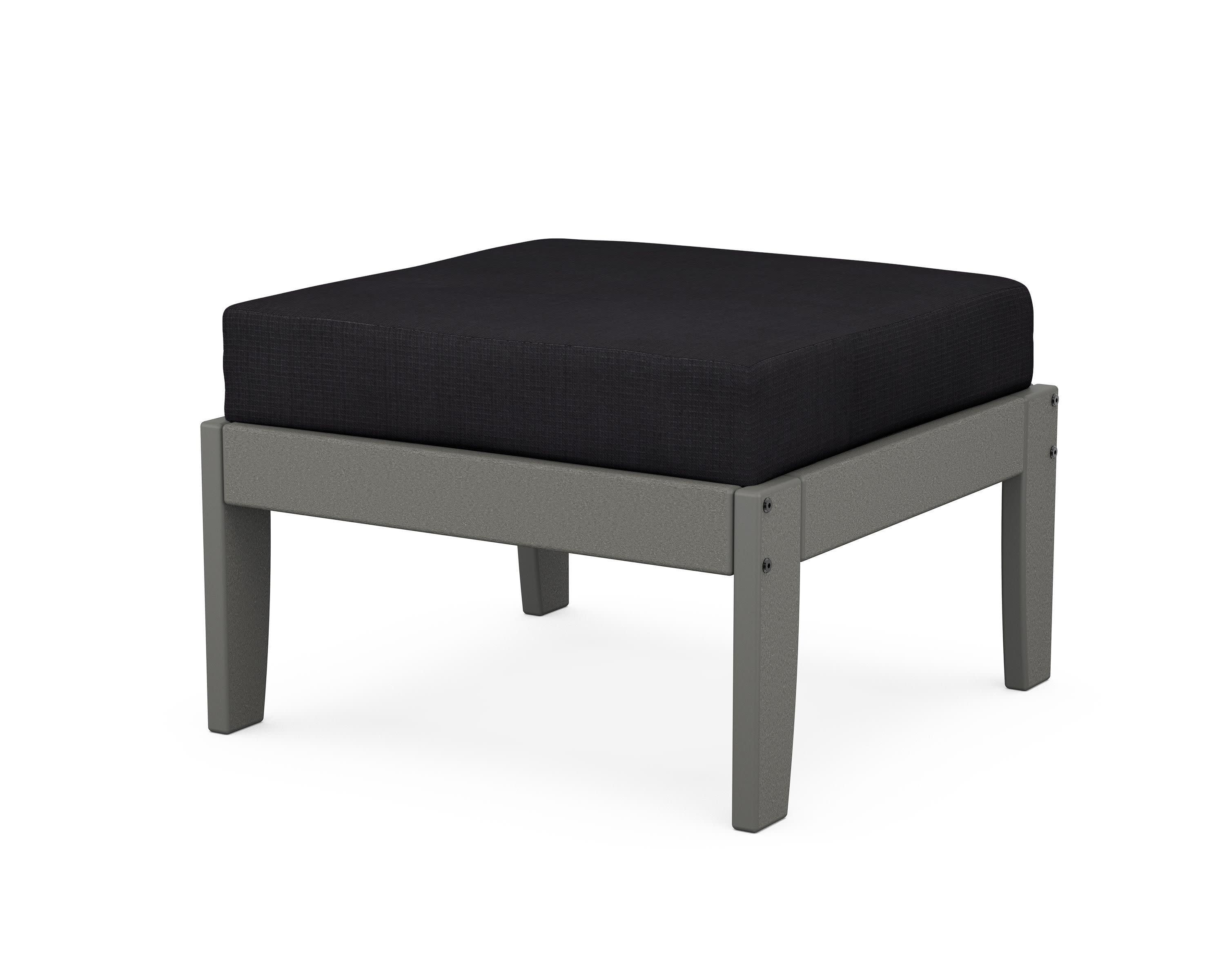 Modular Ottoman - Classic in Slate Grey / Midnight Linen