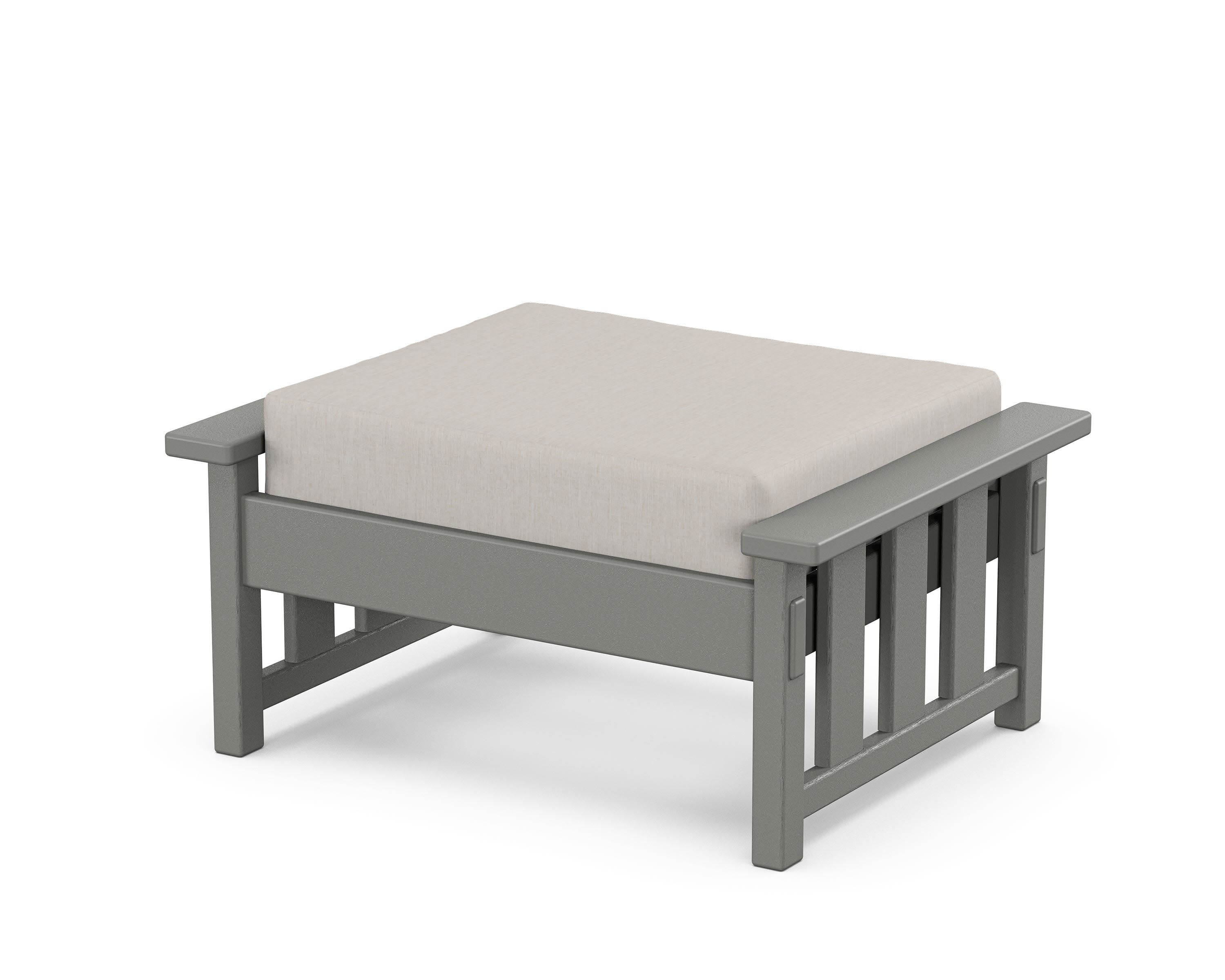 Acadia Deep Seating Ottoman in Slate Grey / Cast Ash
