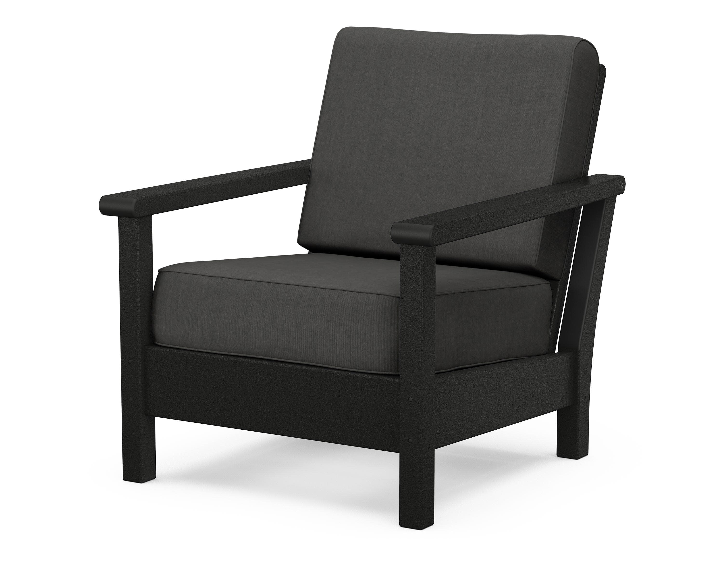 Harbour Deep Seating Chair in Black / Spectrum Carbon