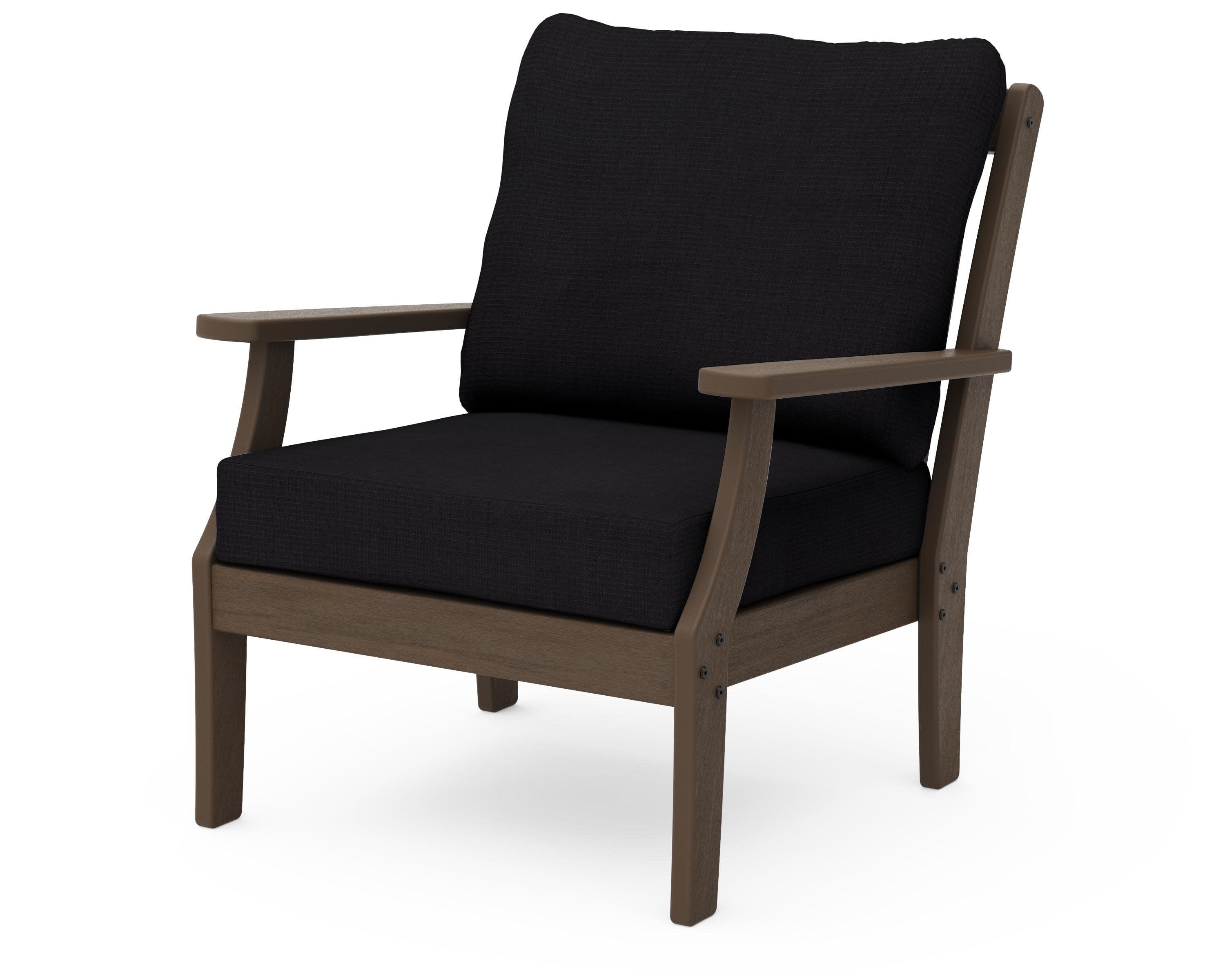 Braxton Deep Seating Chair in Kona / Midnight Linen