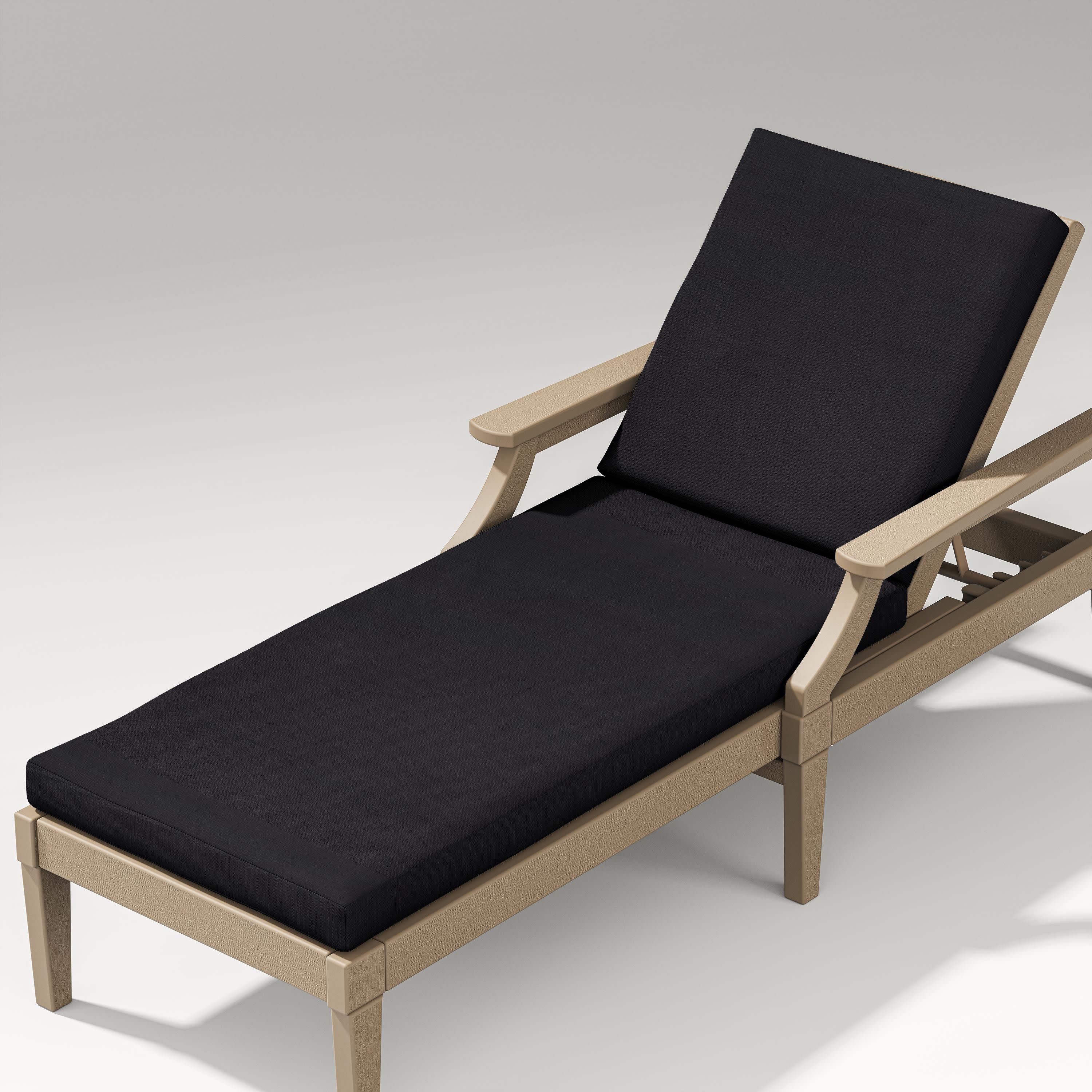 Estate Chaise Lounge Full Cushion in Midnight Linen