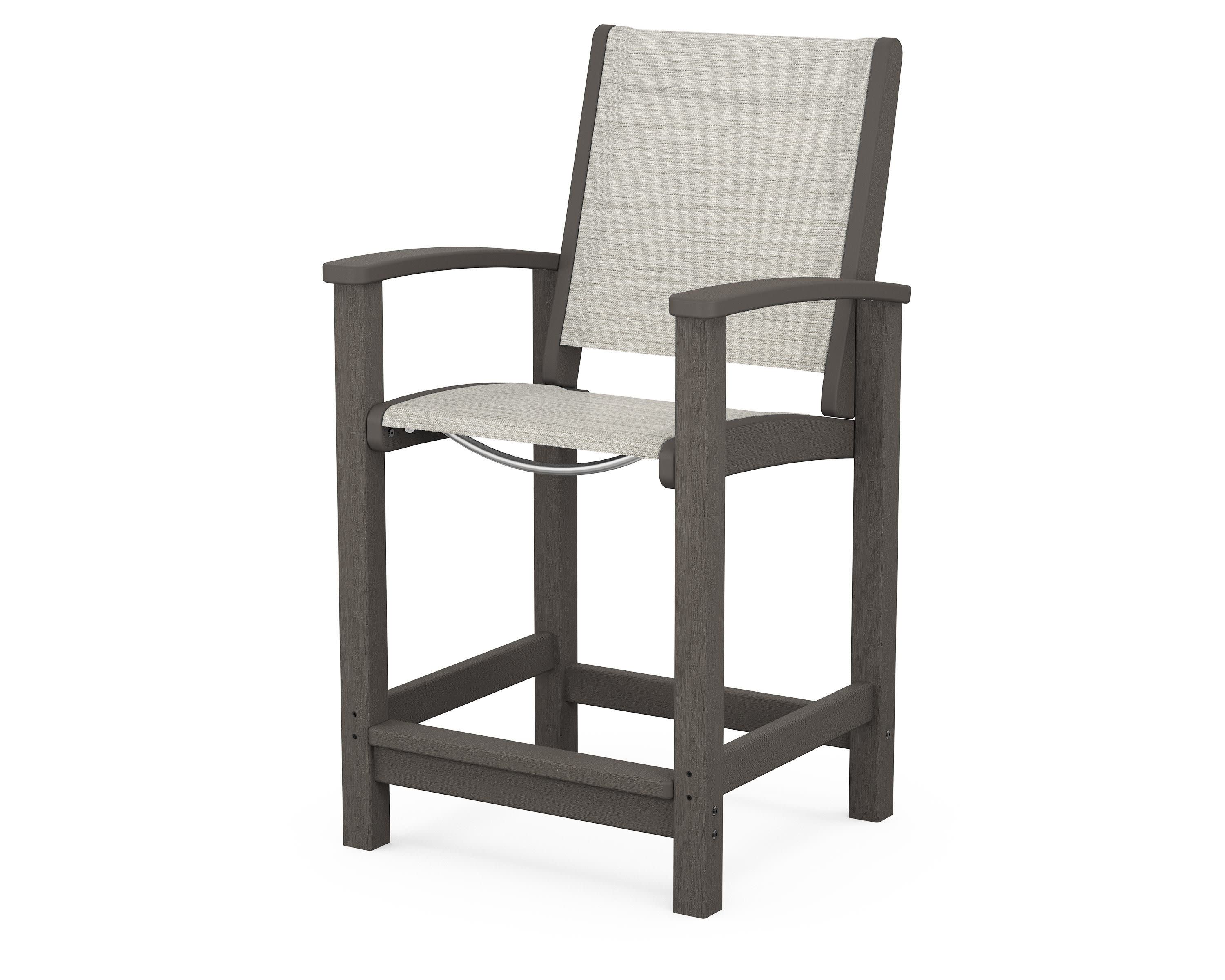 Coastal Counter Chair in Vintage Coffee / Birch Sling