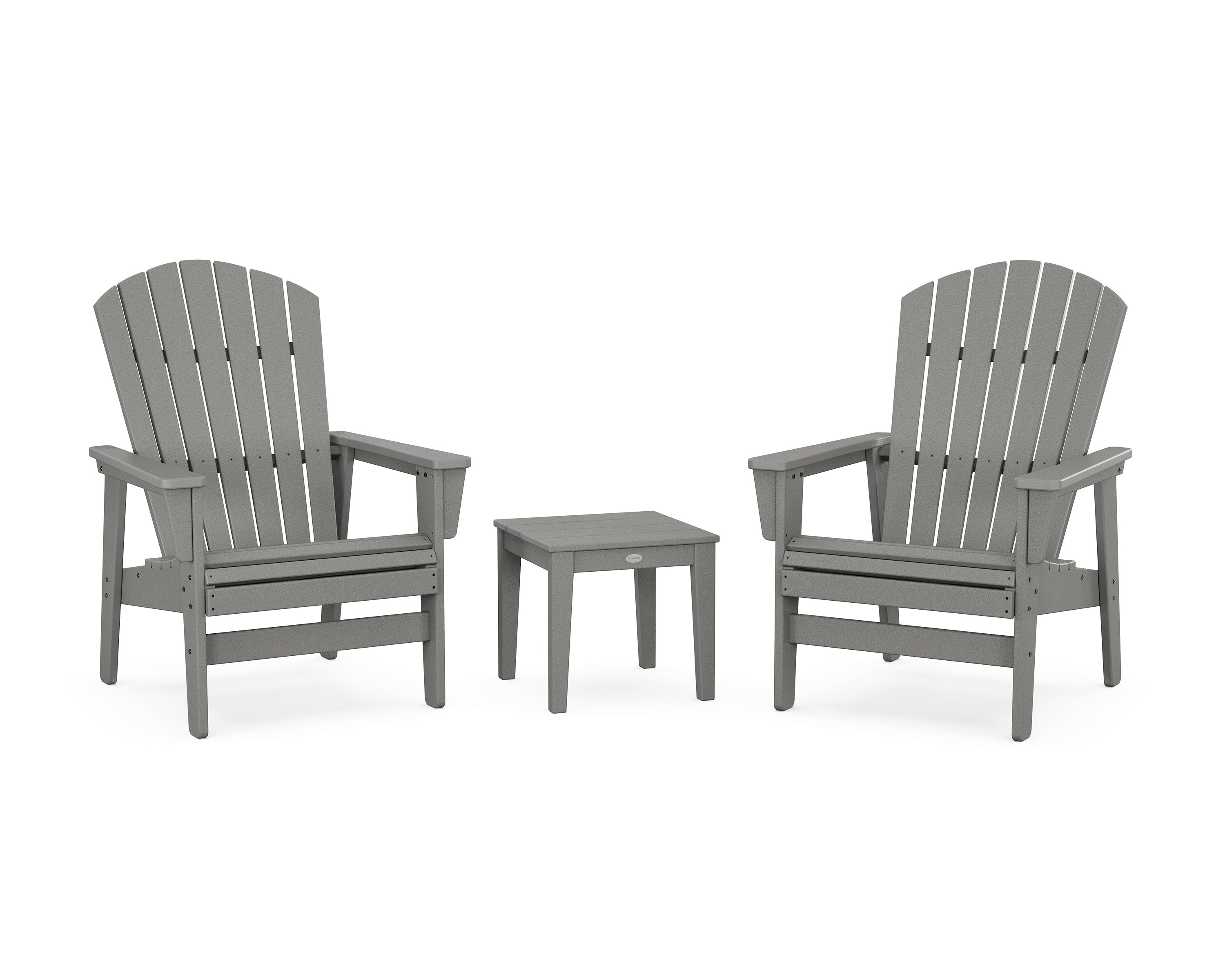 3-Piece Nautical Grand Upright Adirondack Set in Slate Grey