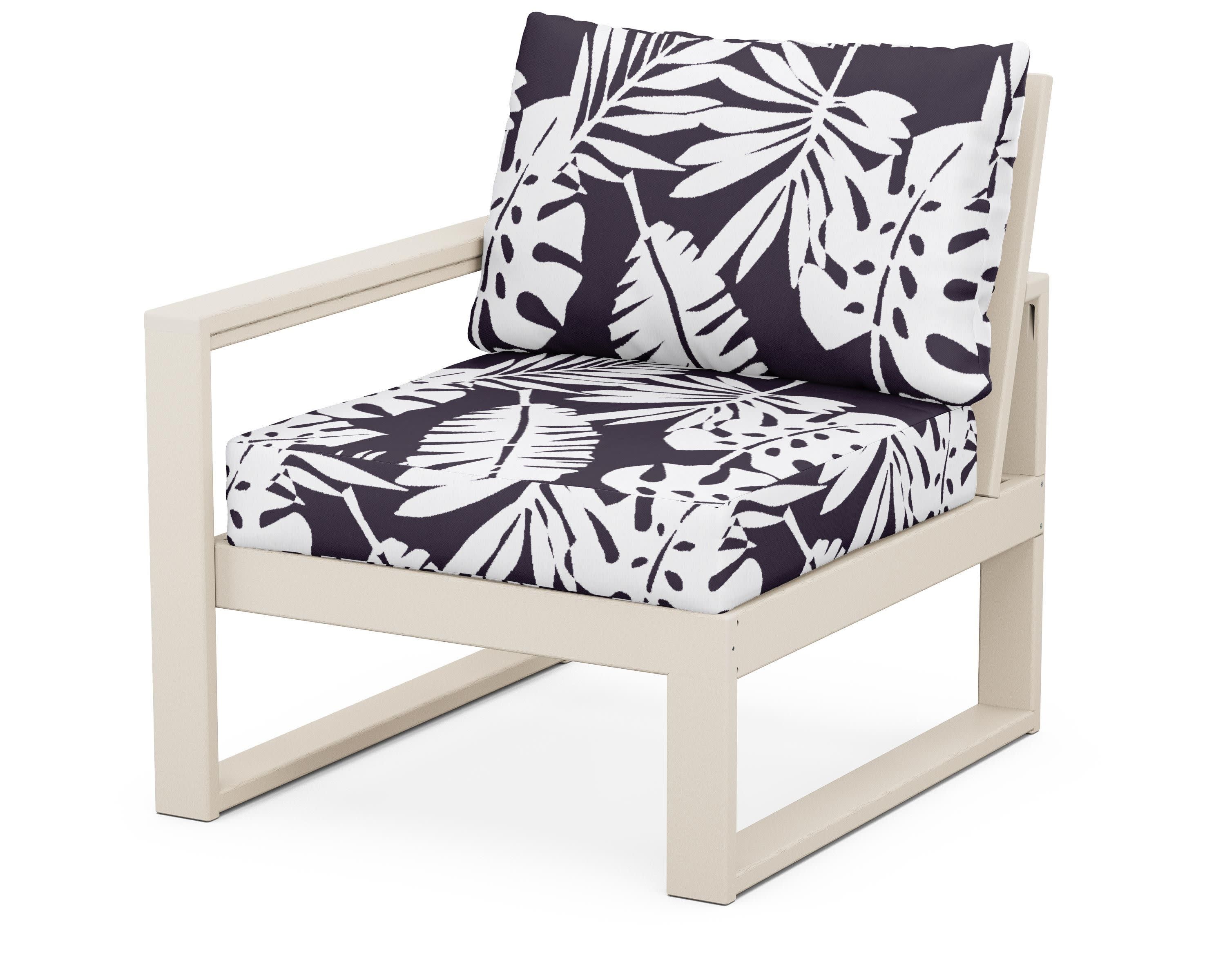 EDGE Modular Left Arm Chair in Sand / Leaf Navy
