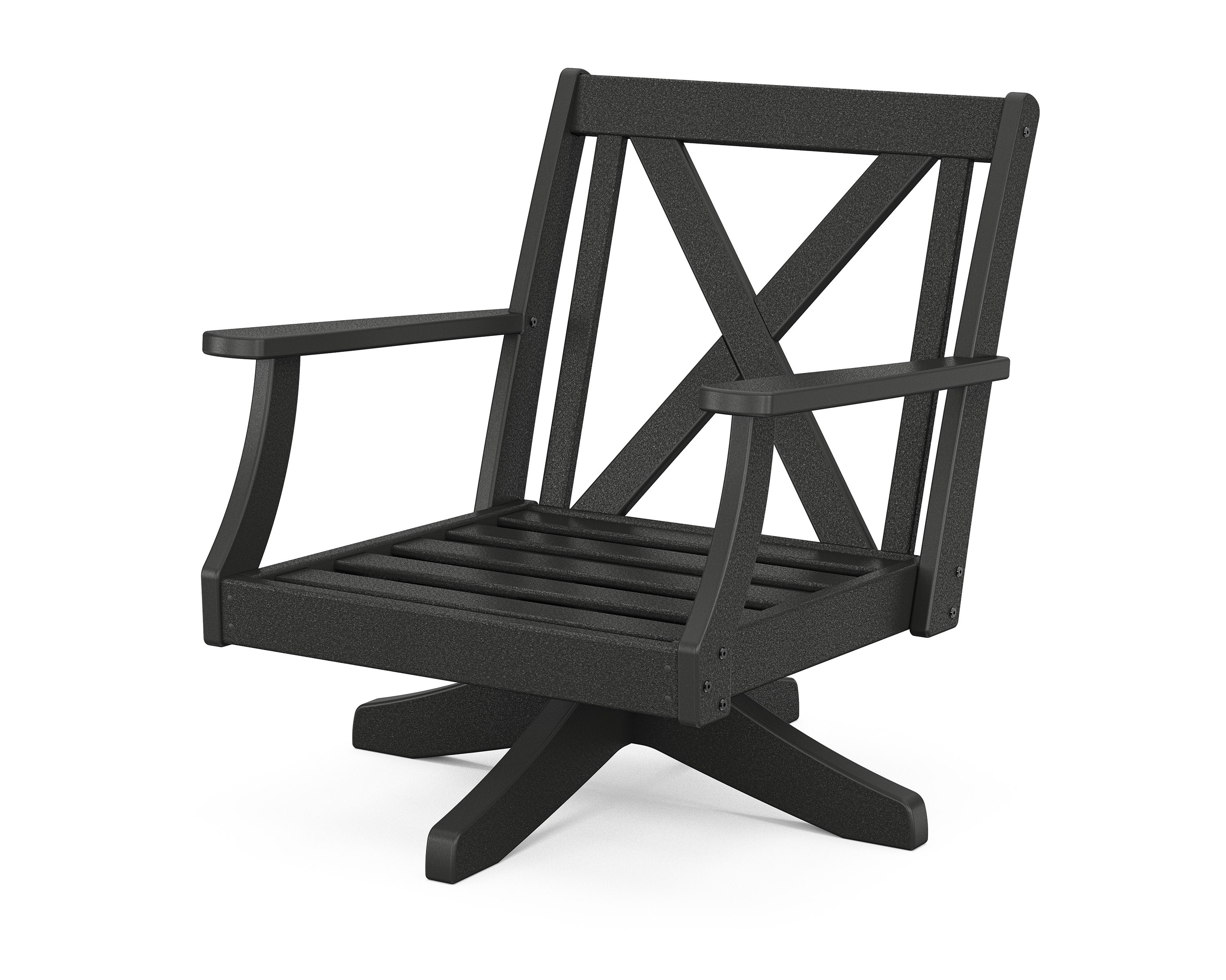 Braxton Deep Seating Swivel Chair Frame in Black