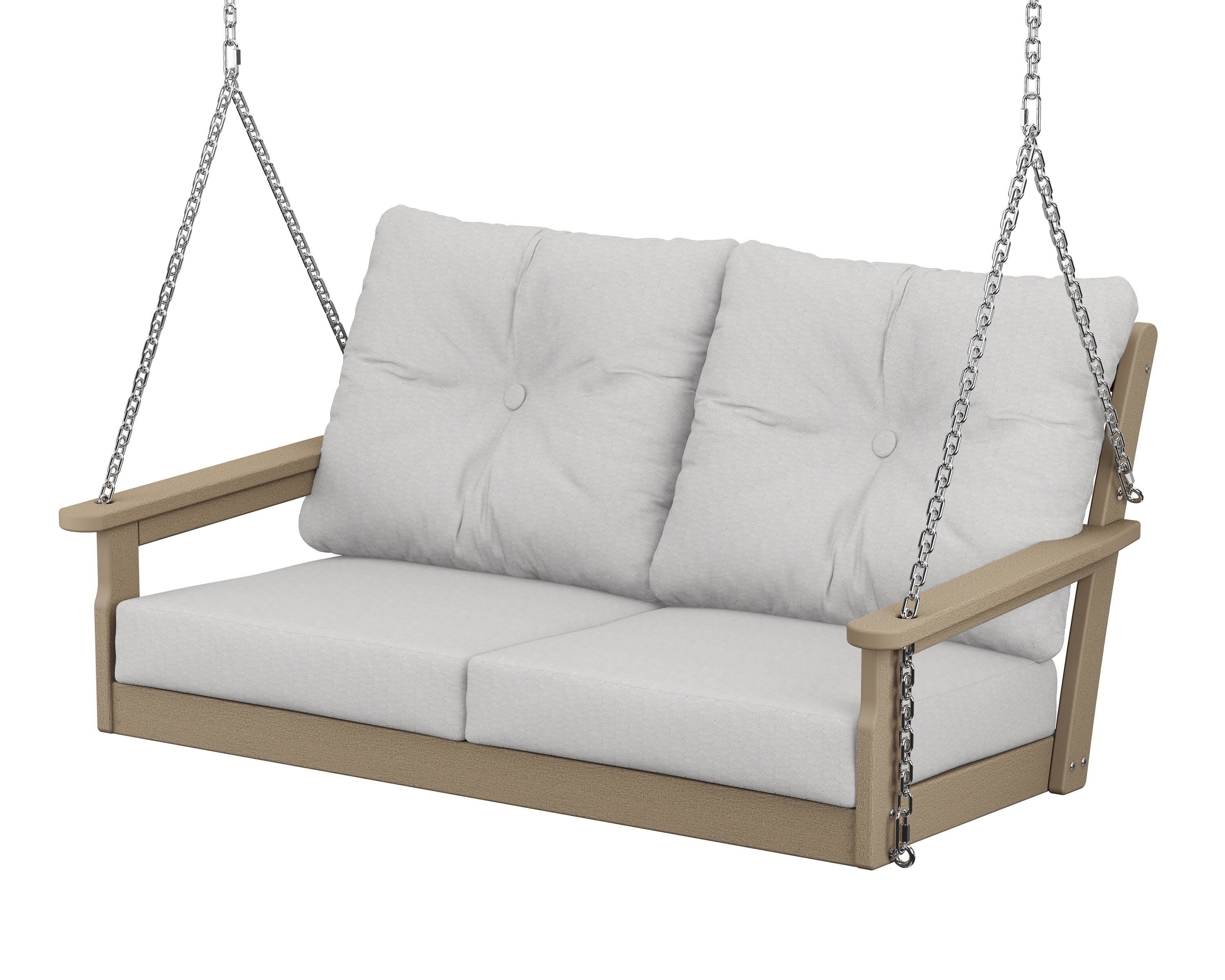 Vineyard Deep Seating Swing in Vintage Sahara / Diamond in the Rough