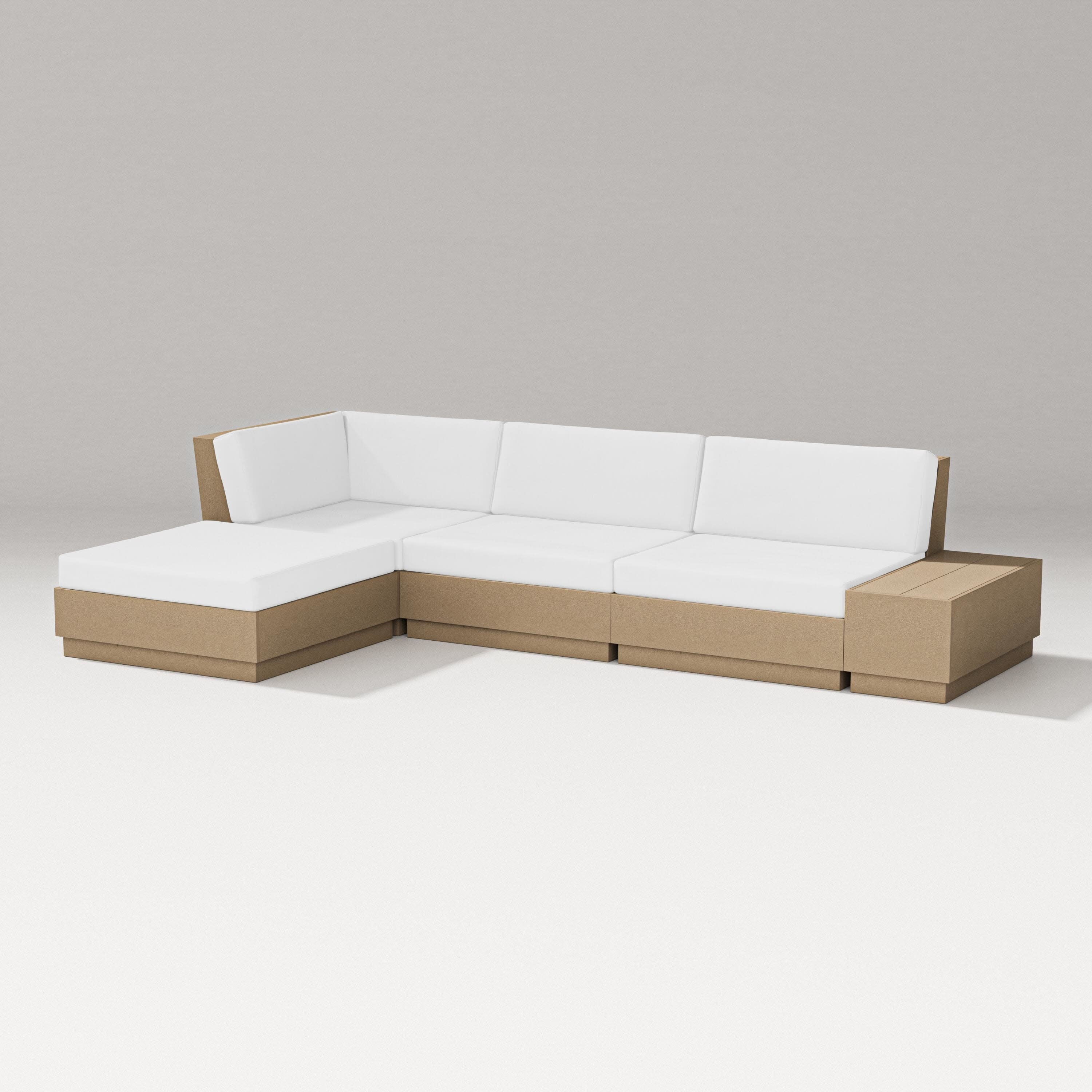 Elevate Chaise Sectional in Vintage Sahara / Natural