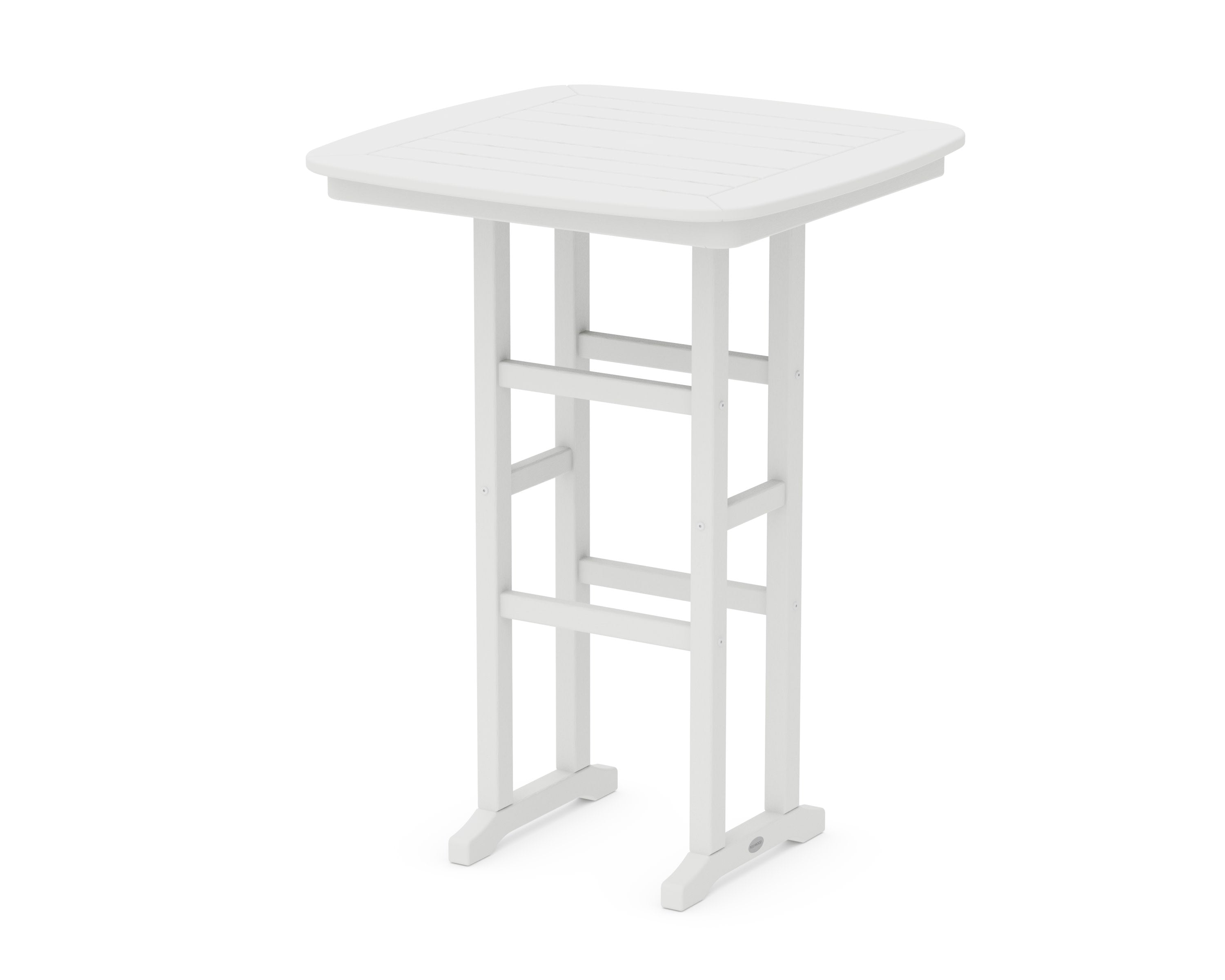 Nautical 31" Bar Table in Vintage White