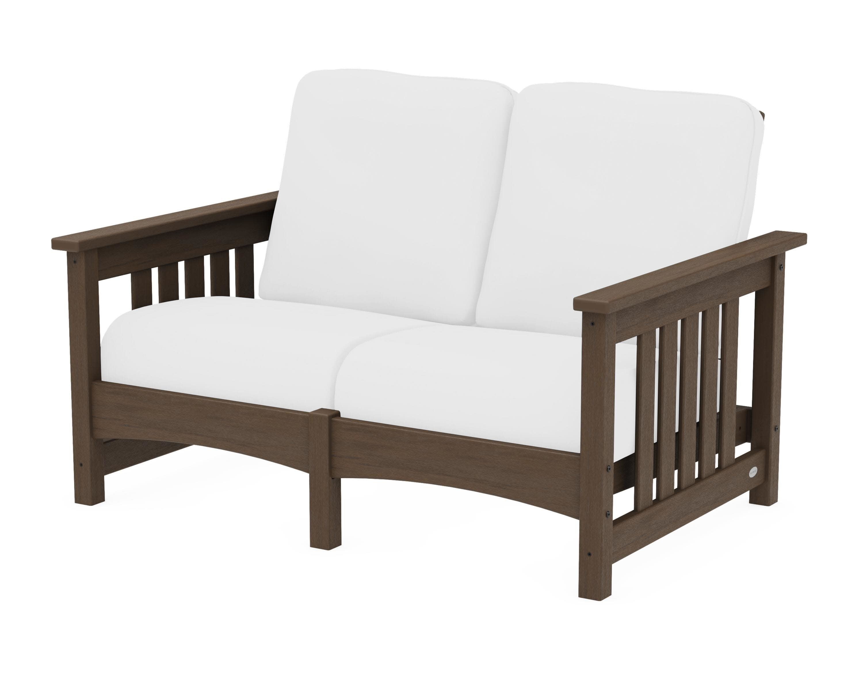 Club Mission Loveseat in Kona / Natural