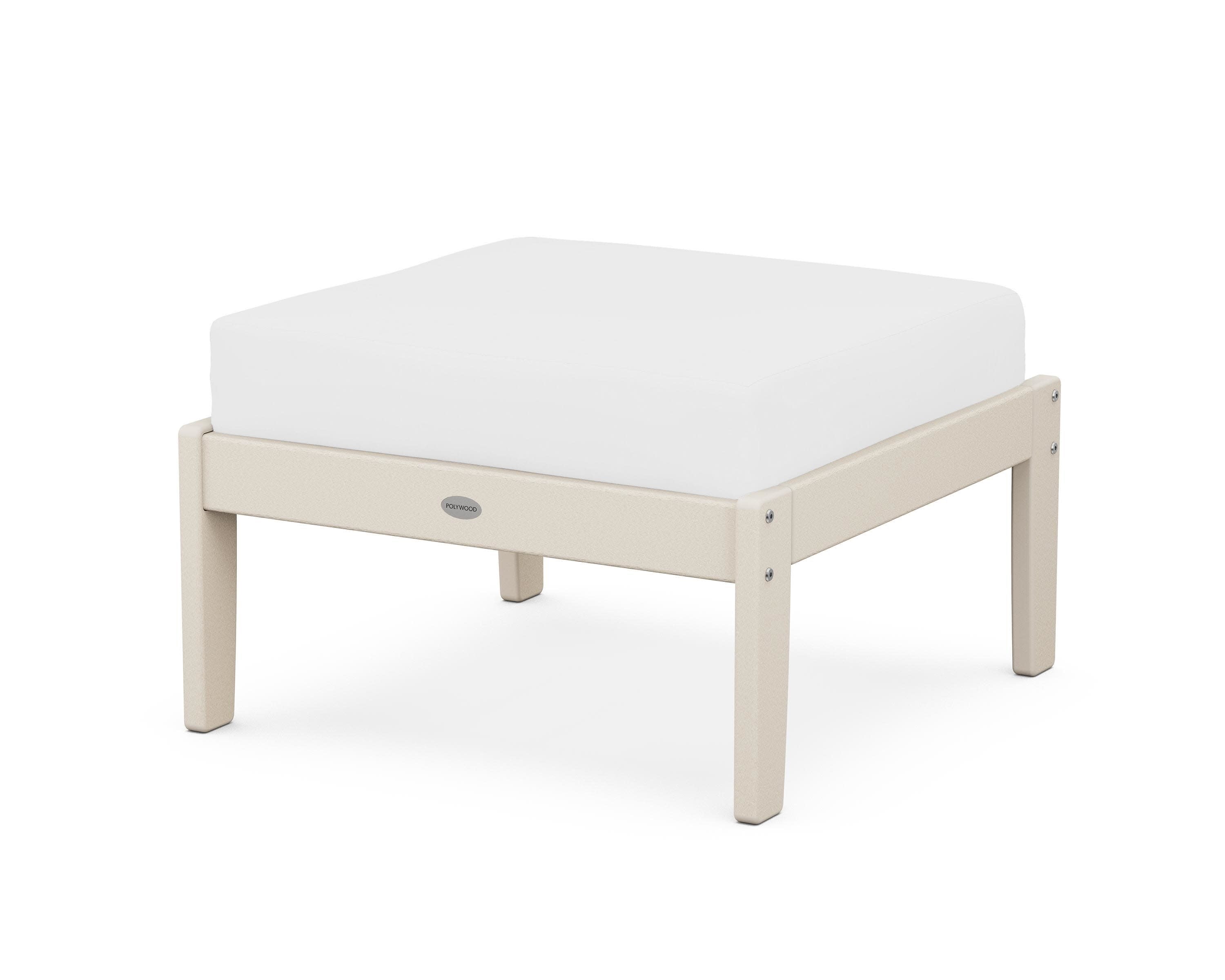 Braxton Deep Seating Ottoman in Sand / Natural