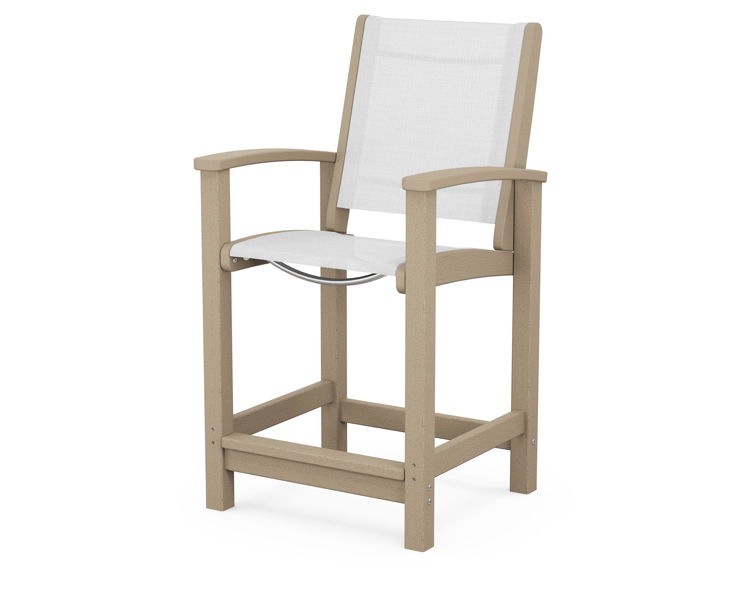 Coastal Counter Chair in Vintage Sahara / White Sling