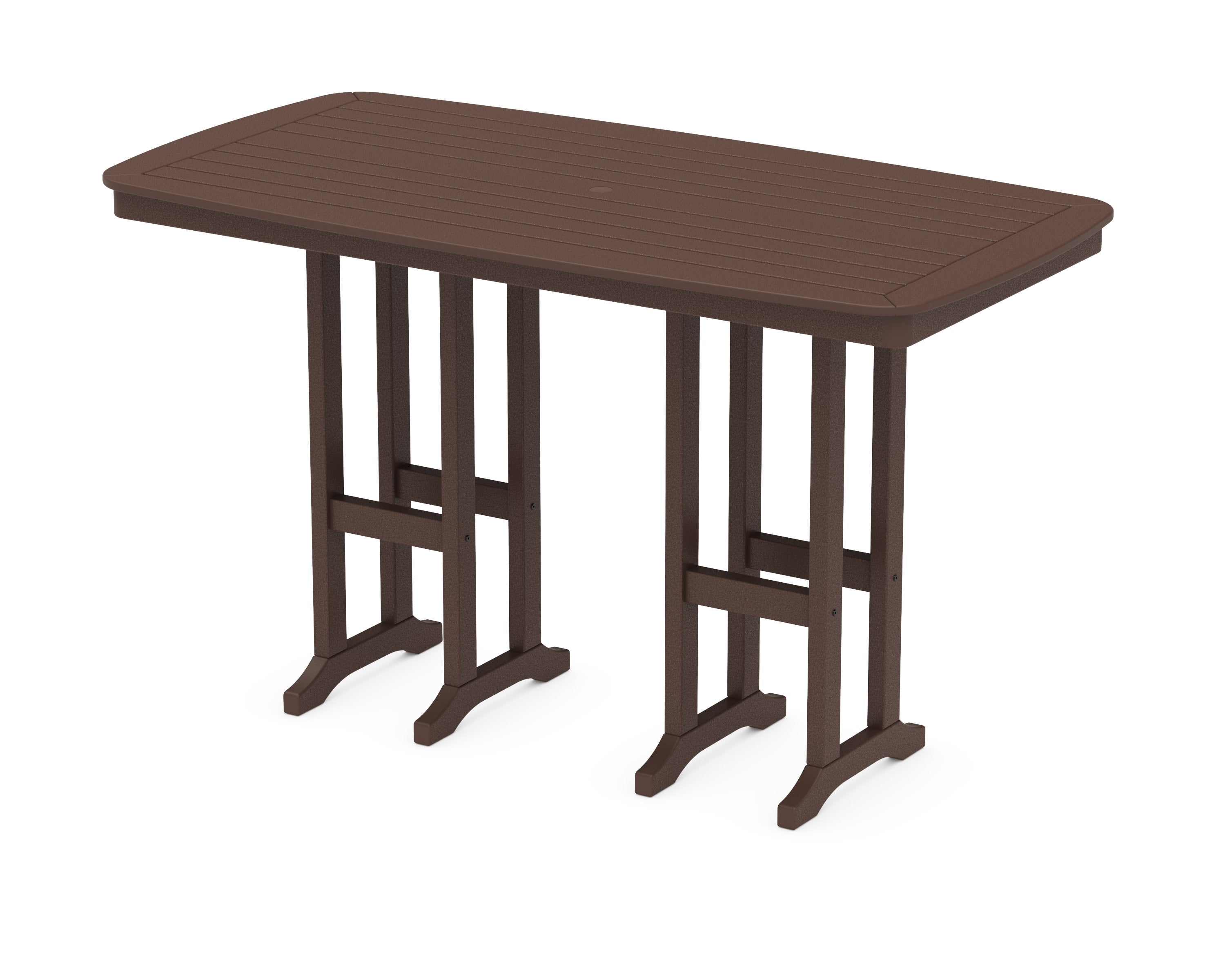 Nautical 37" x 72" Bar Table in Mahogany