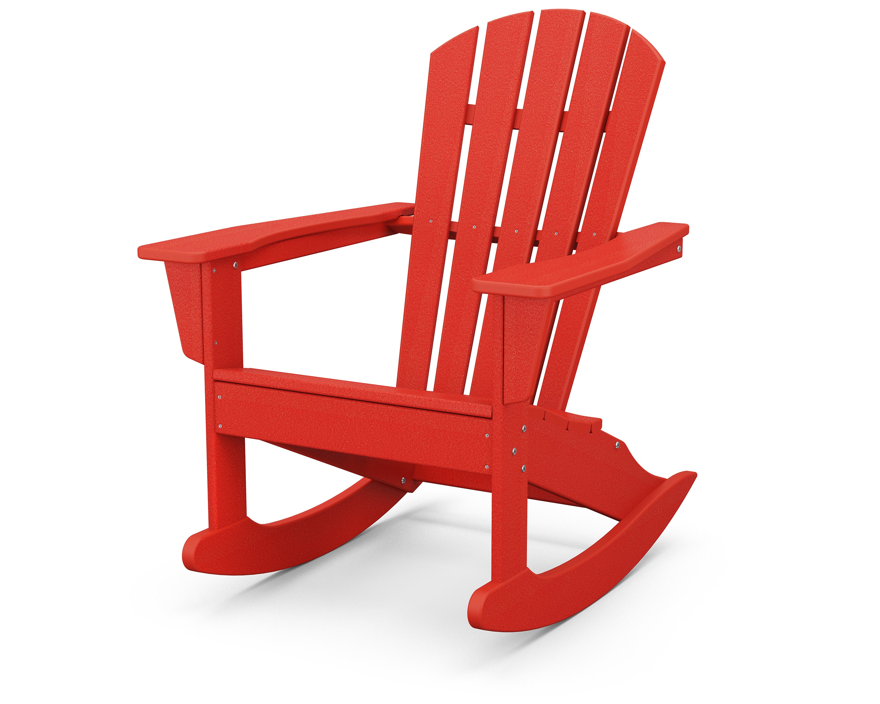 Palm Coast Adirondack Rocking Chair in Sunset Red