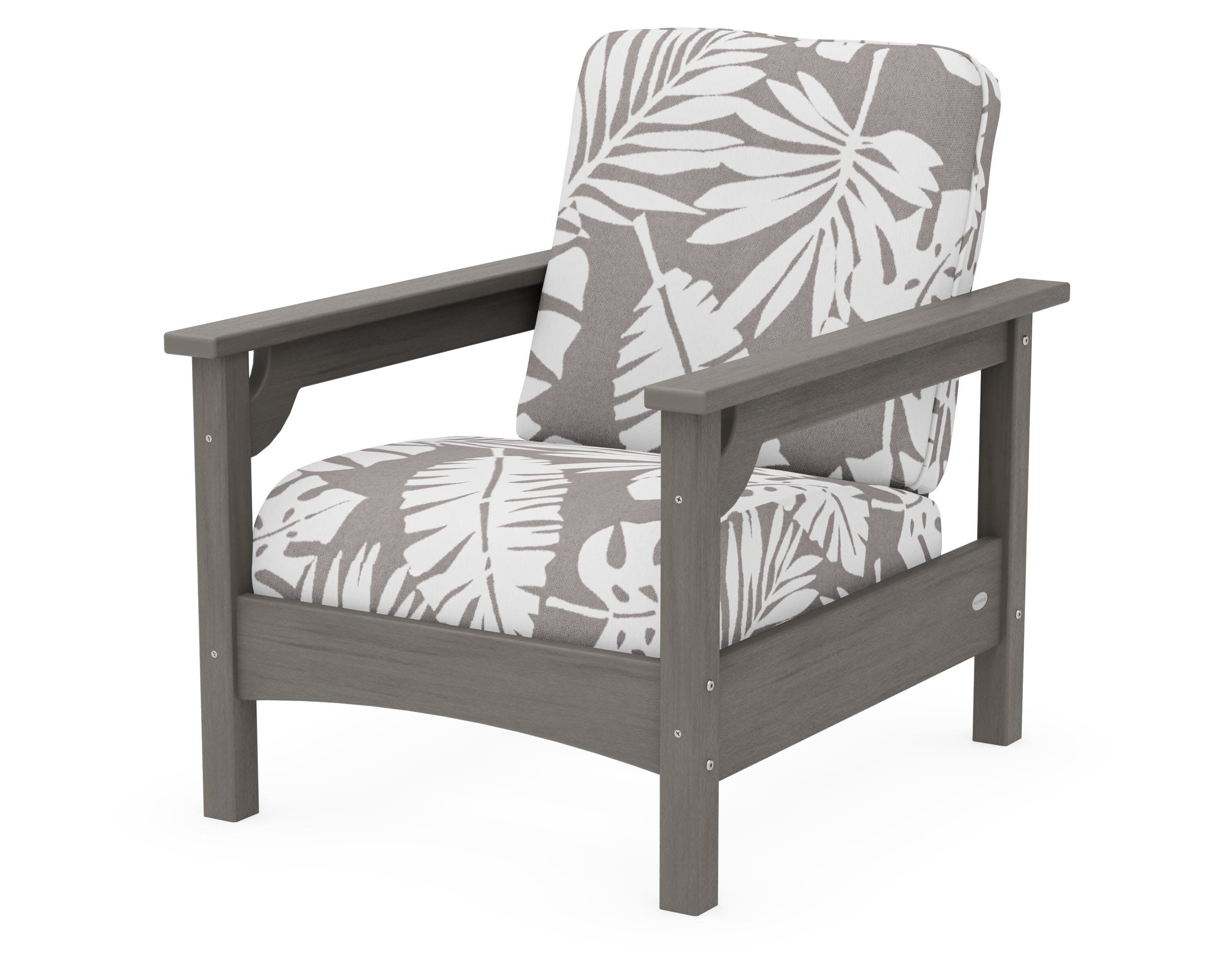 Club Chair in Driftwood / Leaf Grey Mist