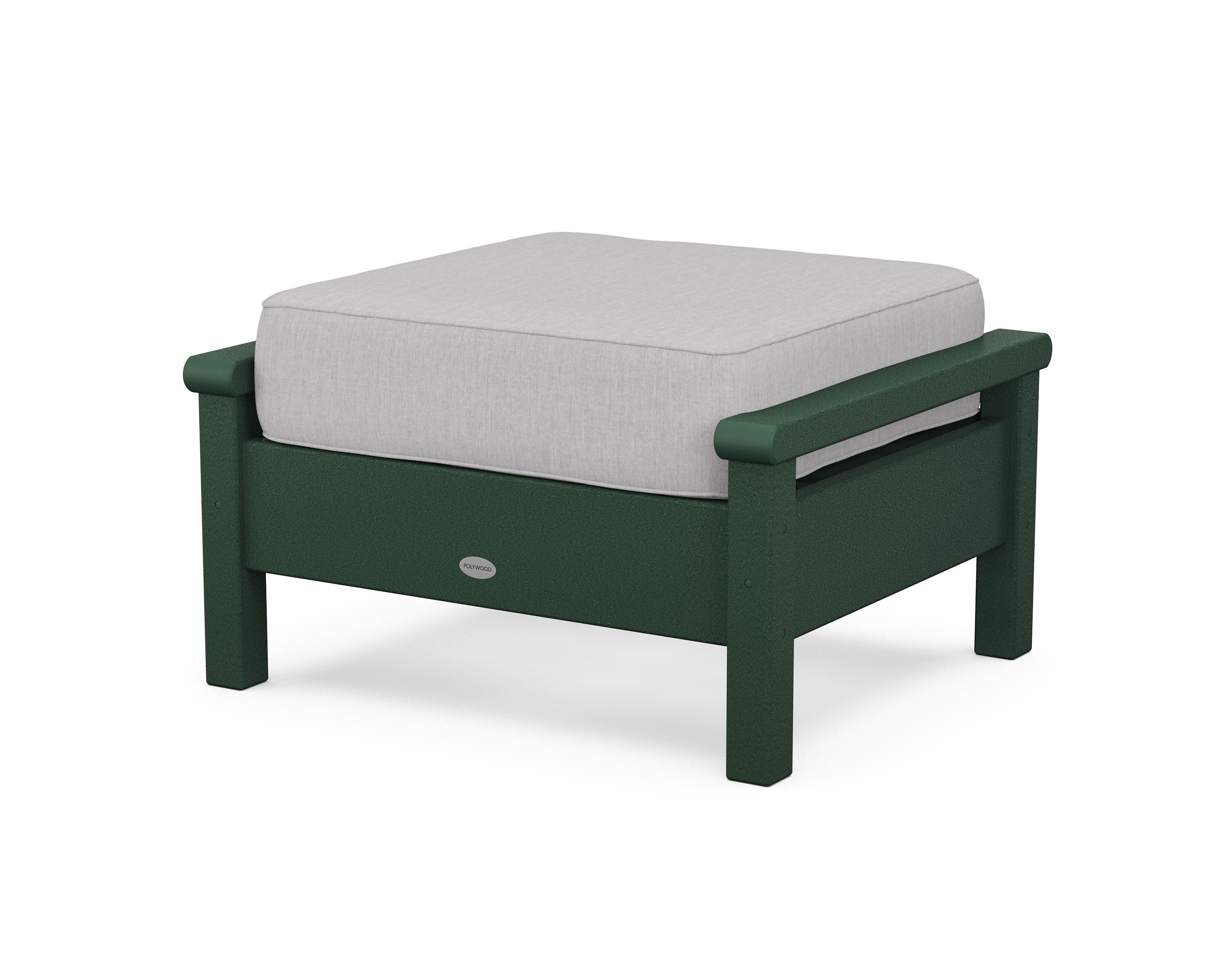 Harbour Deep Seating Ottoman in Green / Granite