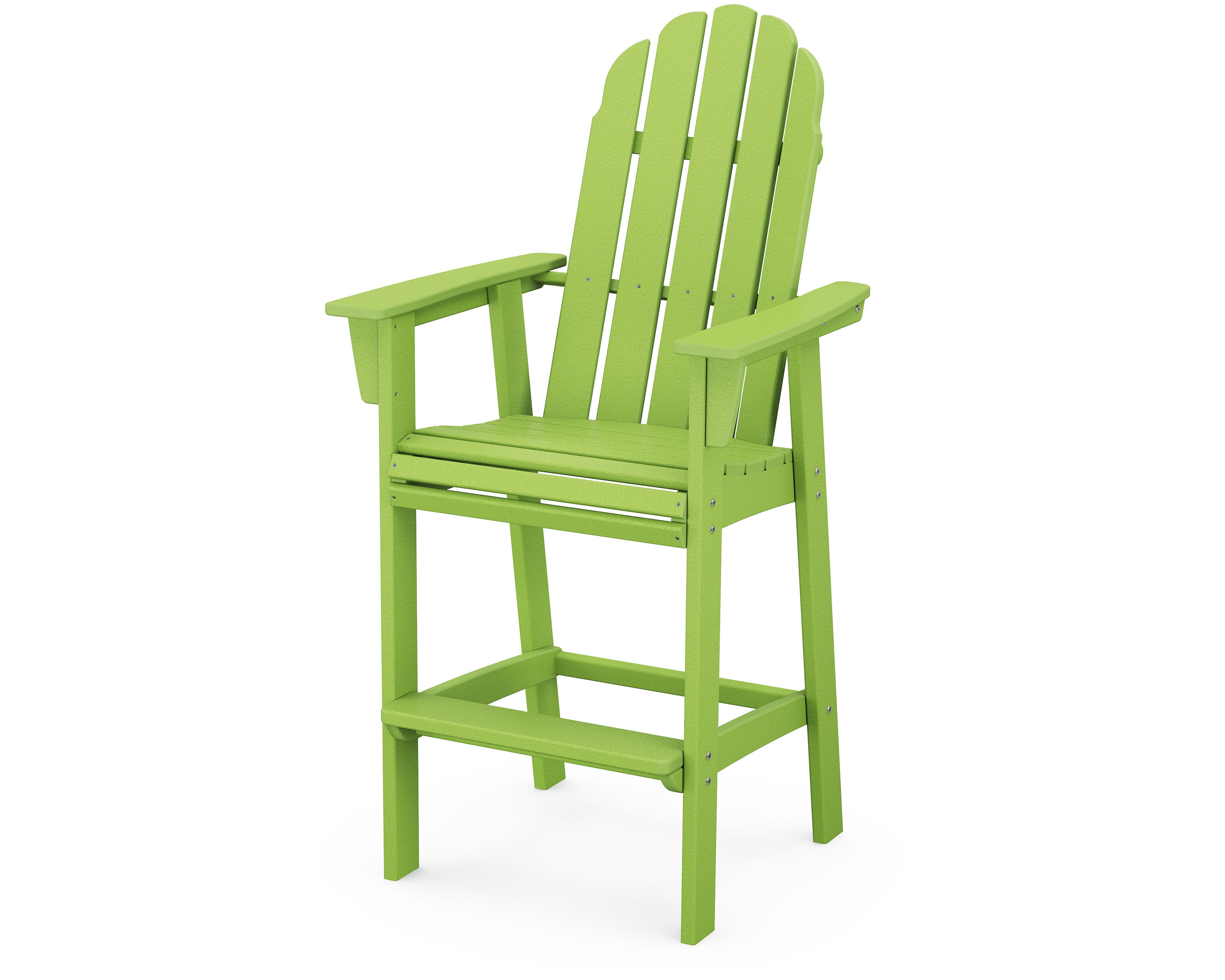 Vineyard Curveback Adirondack Bar Chair in Lime