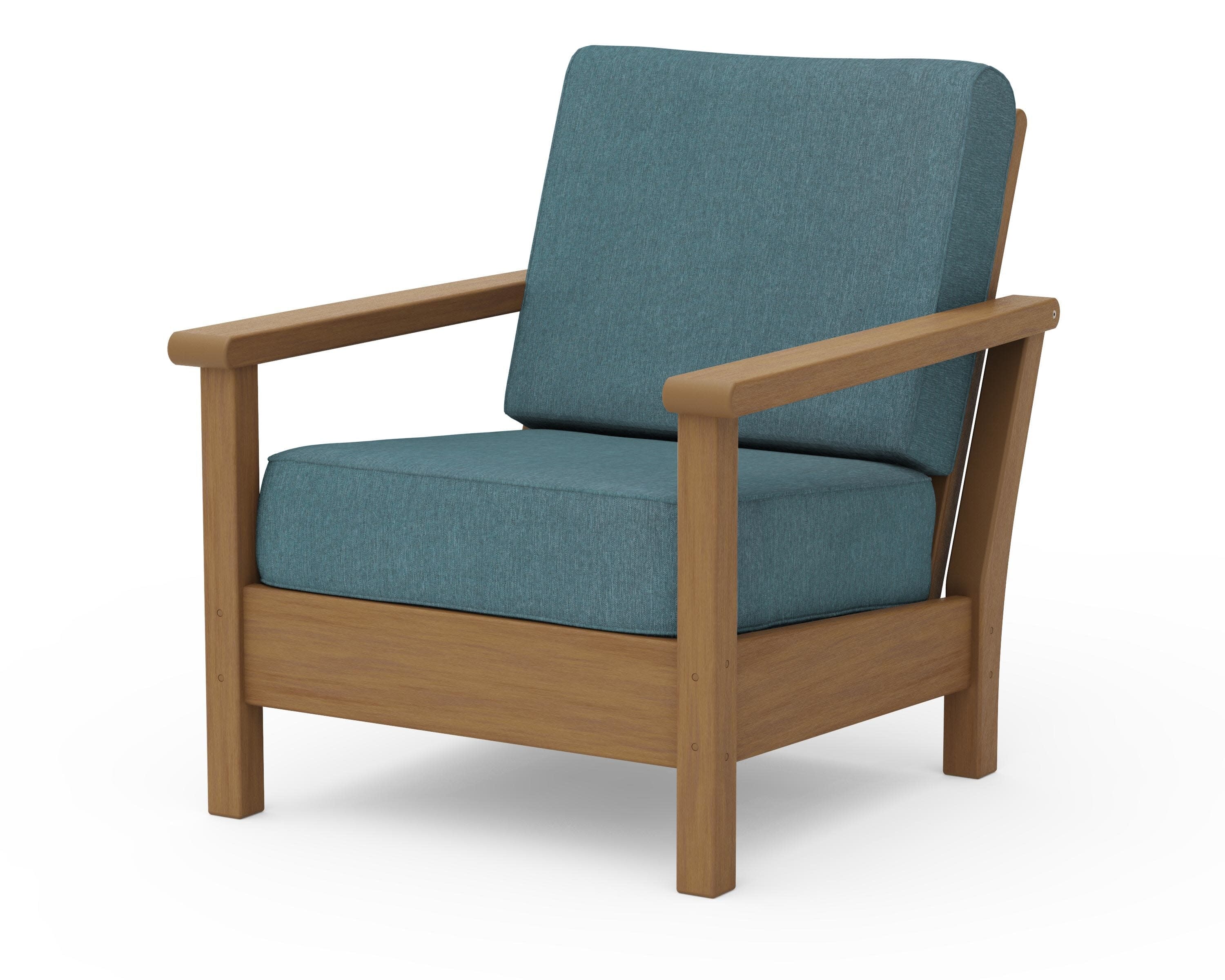 Harbour Deep Seating Chair in Natural / Ocean Teal