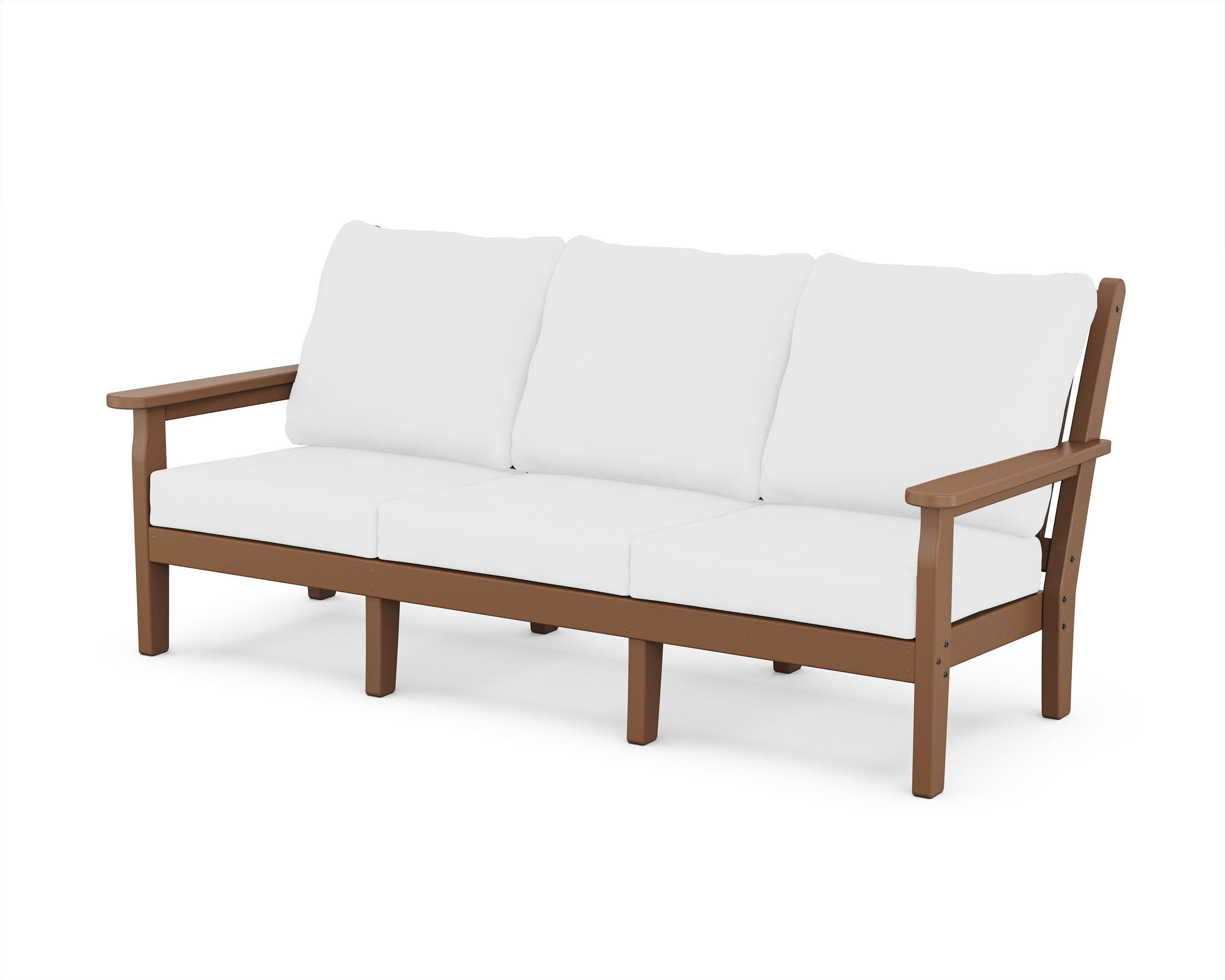 Chippendale Deep Seating Sofa in Teak / Natural