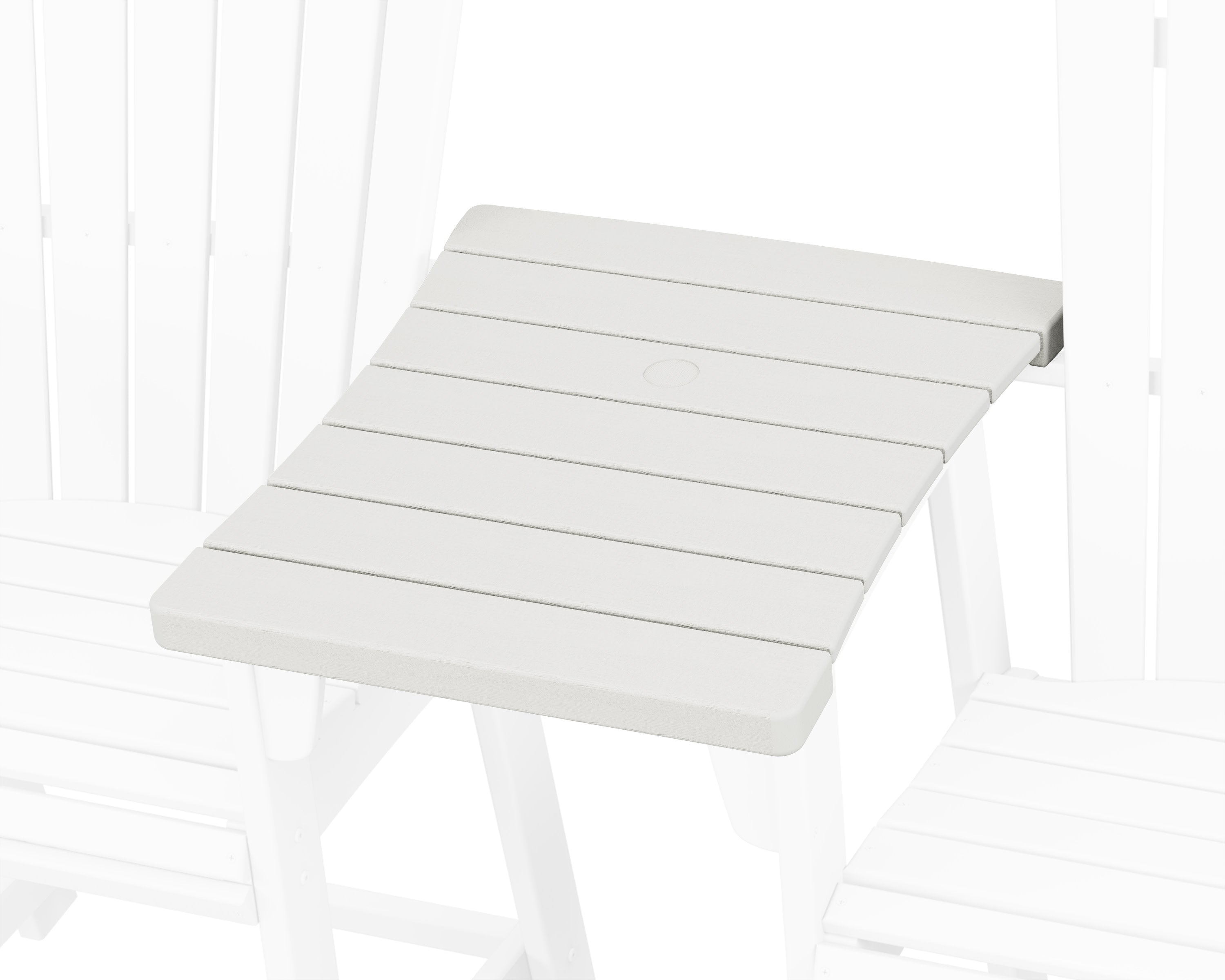 600 Series Straight Adirondack Dining Connecting Table in Vintage White