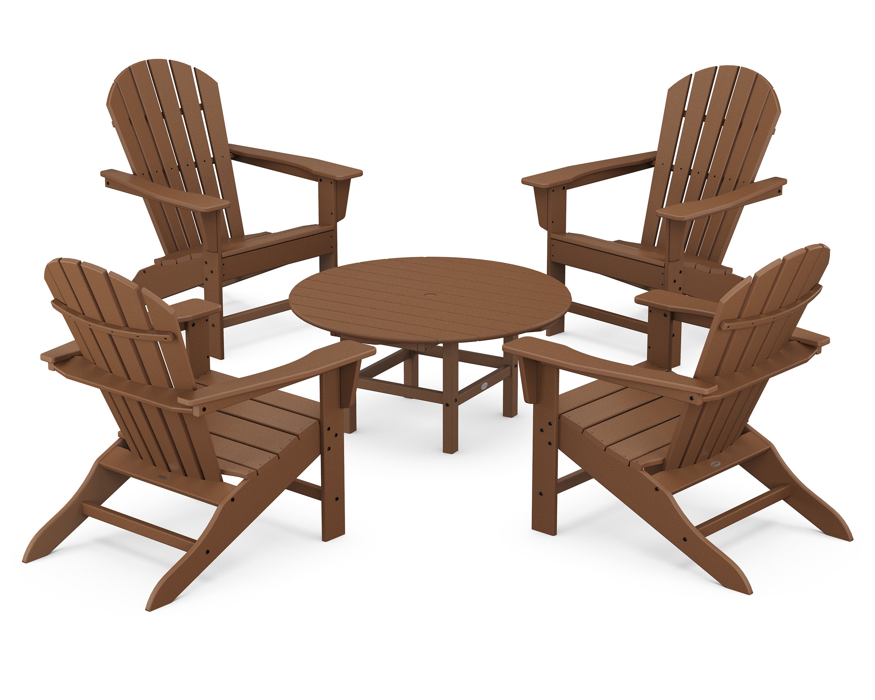 South Beach 5-Piece Conversation Group in Teak