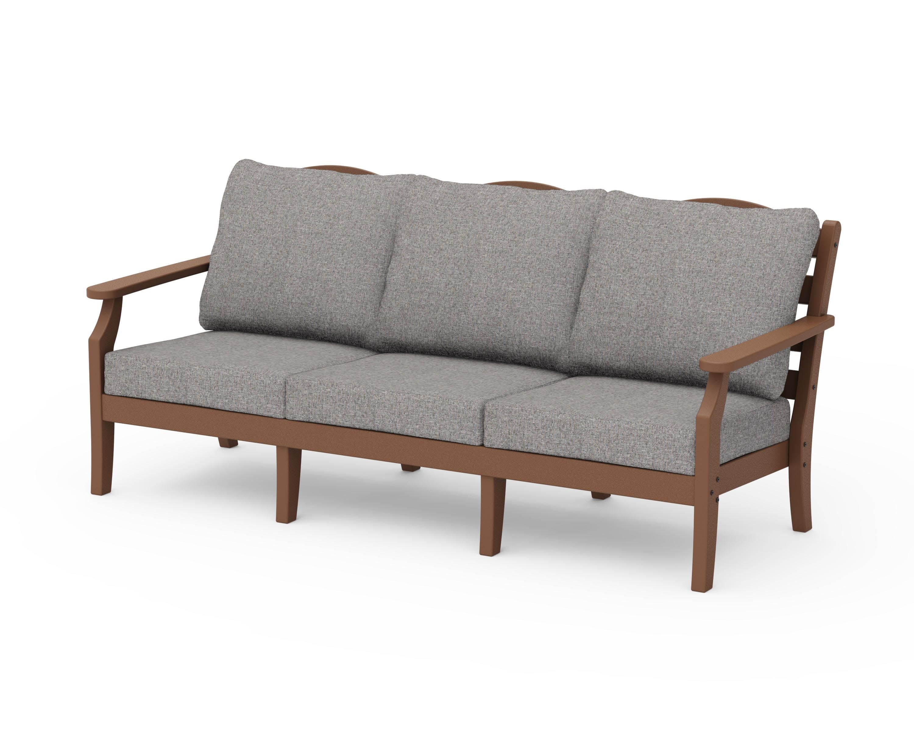 Savannah Deep Seating Sofa in Teak / Grey Mist