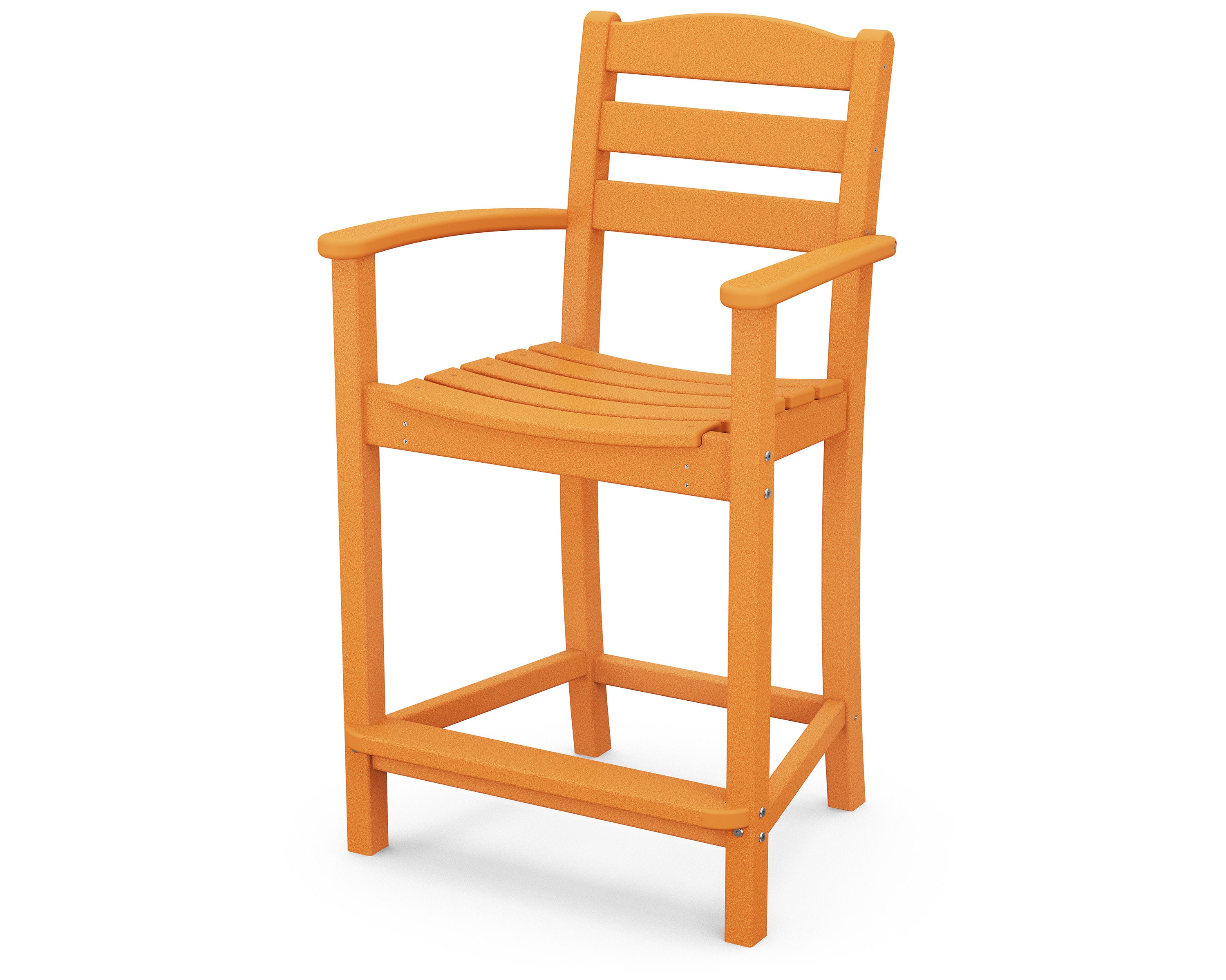 La Casa Caf Counter Arm Chair in Tangerine