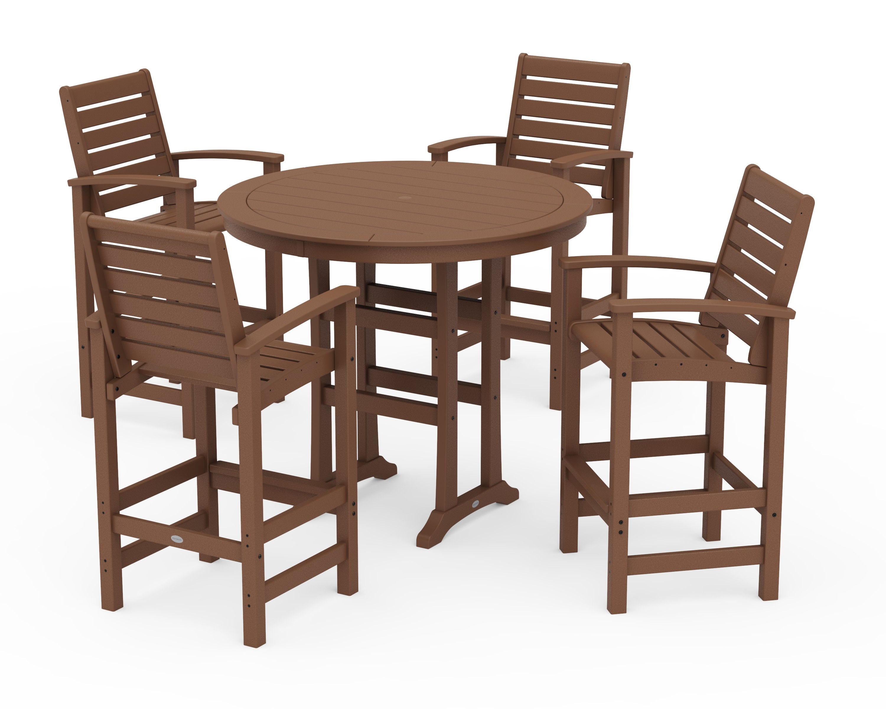 5 Piece Signature Bar Dining Set in Teak
