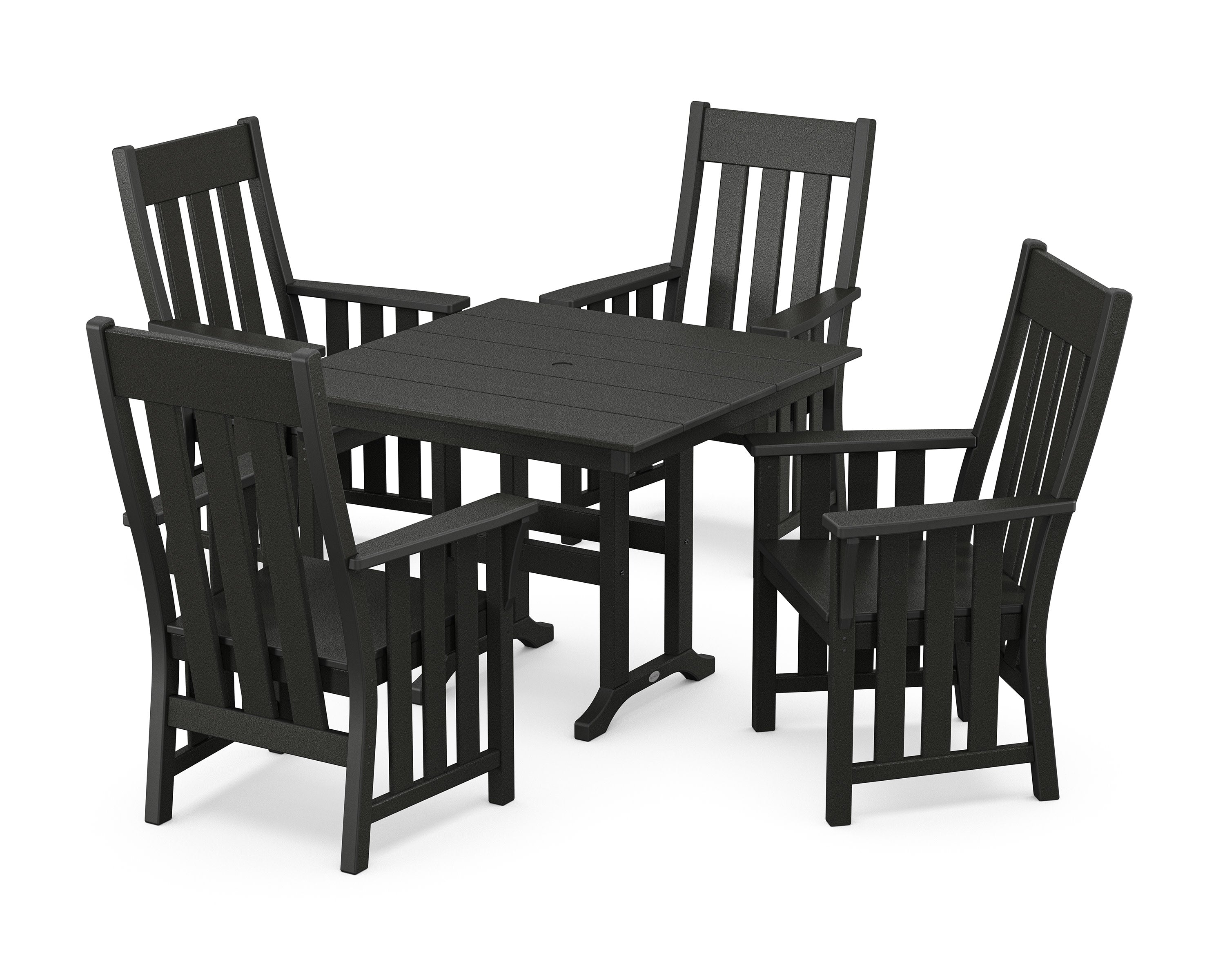 Acadia 5-Piece Farmhouse Dining Set in Sand