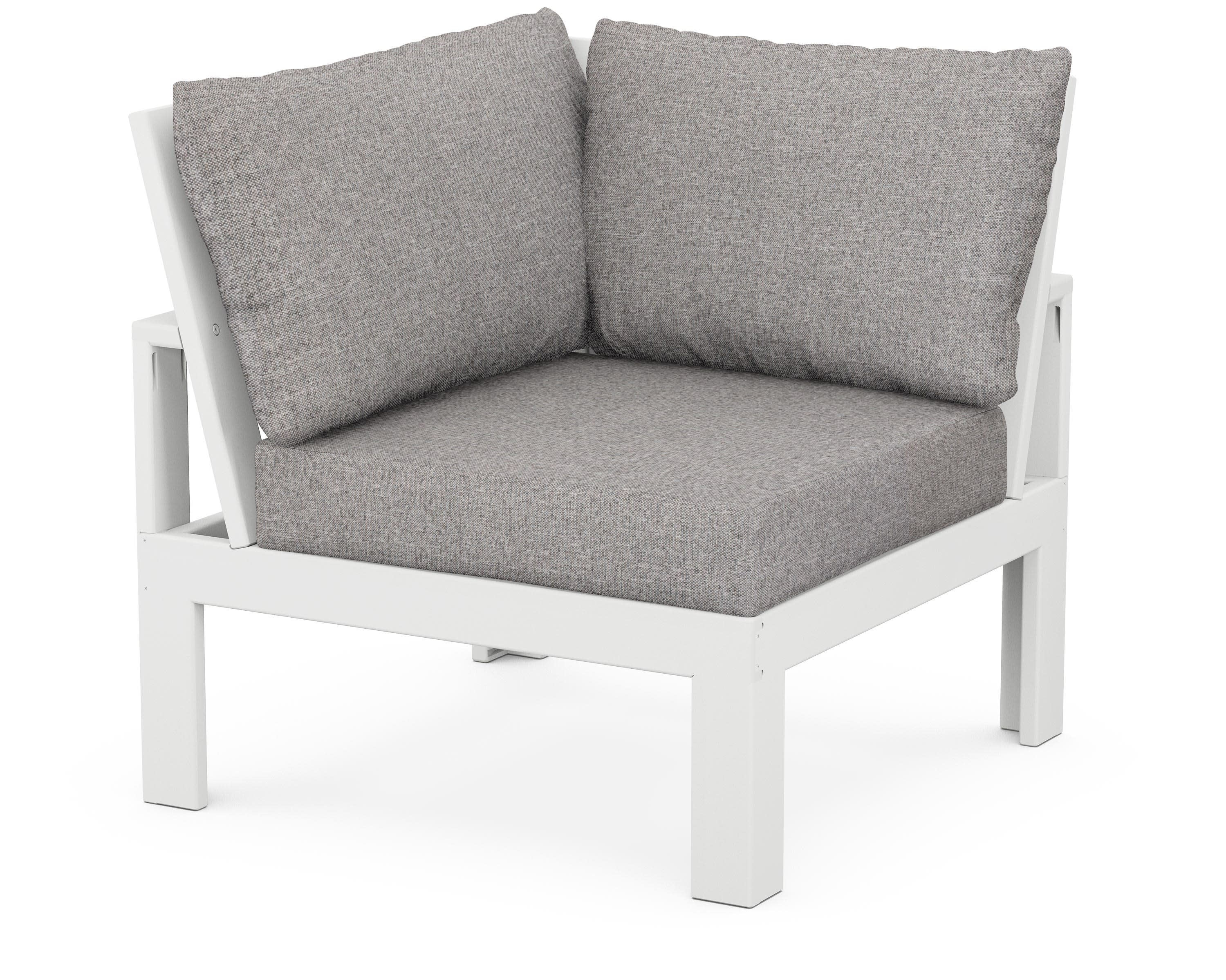 Modular Corner Chair in White / Grey Mist