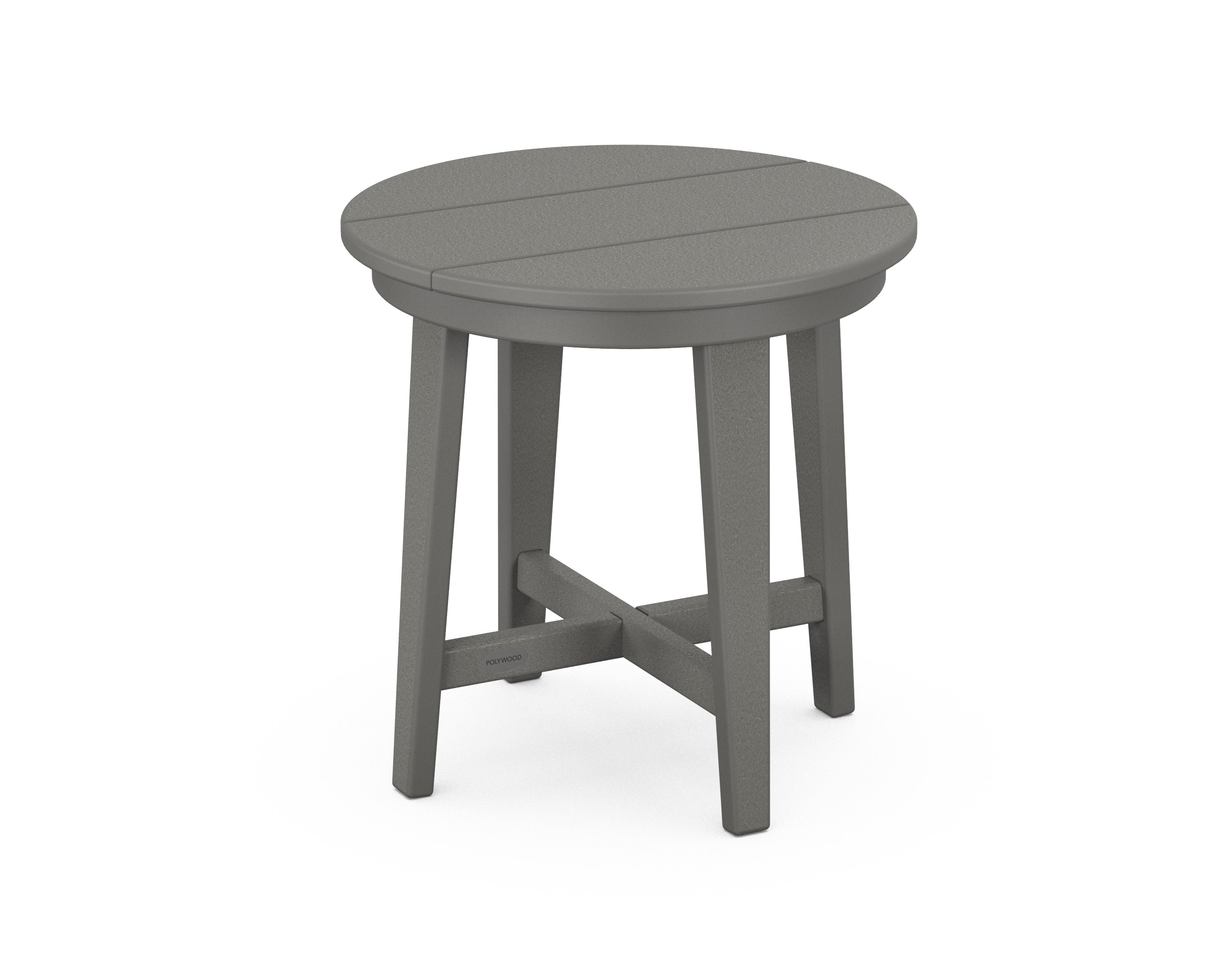 Newport 19" Round End Table in Slate Grey