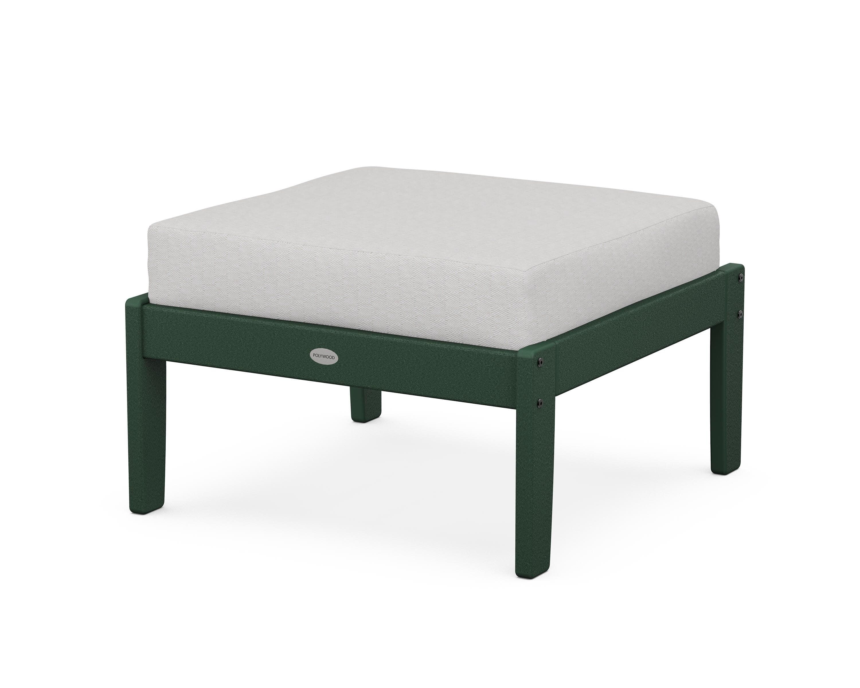 Braxton Deep Seating Ottoman in Green / Diamond in the Rough
